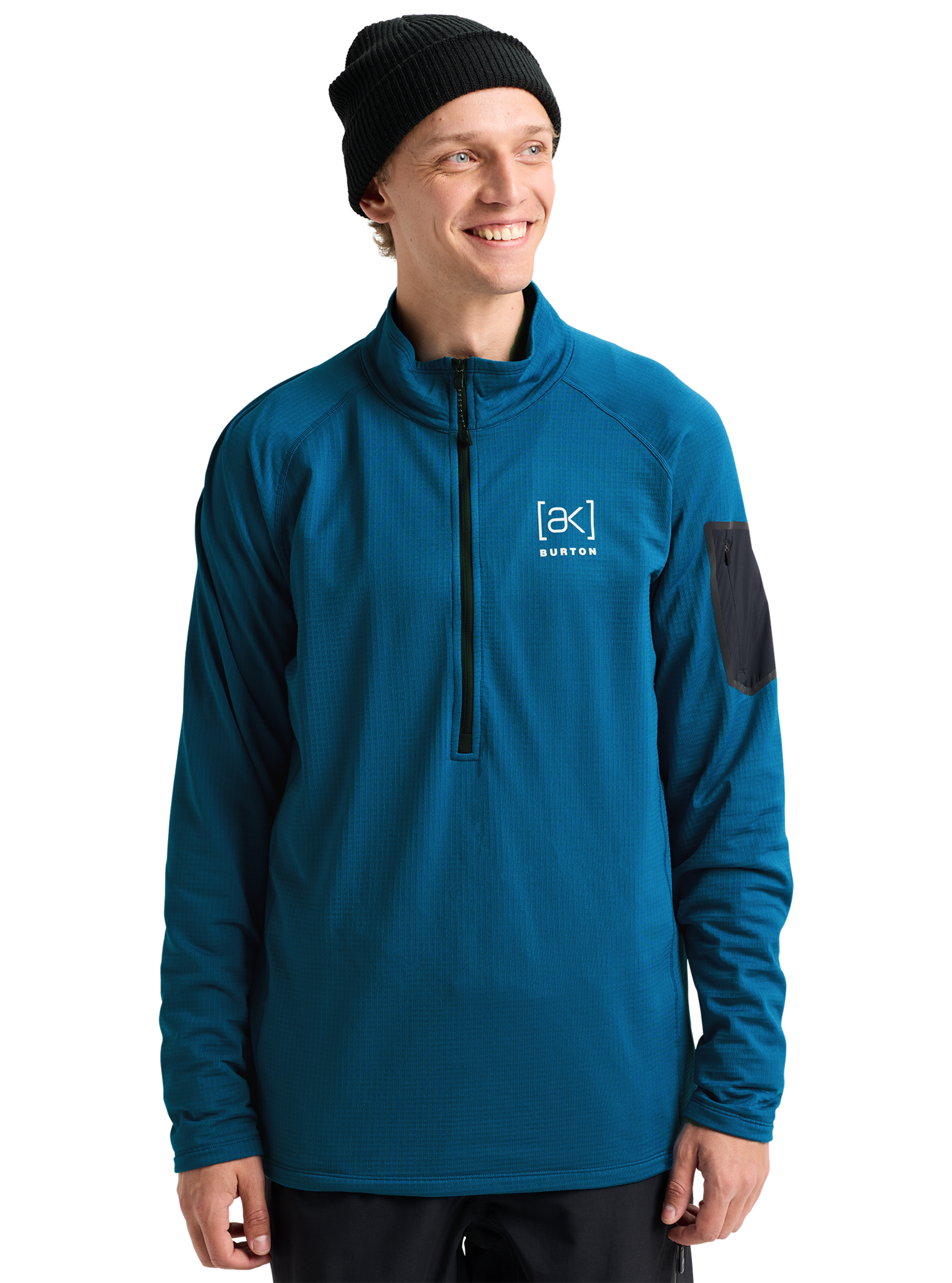 Men's Burton [ak]® Helium Grid Half-Zip Fleece
