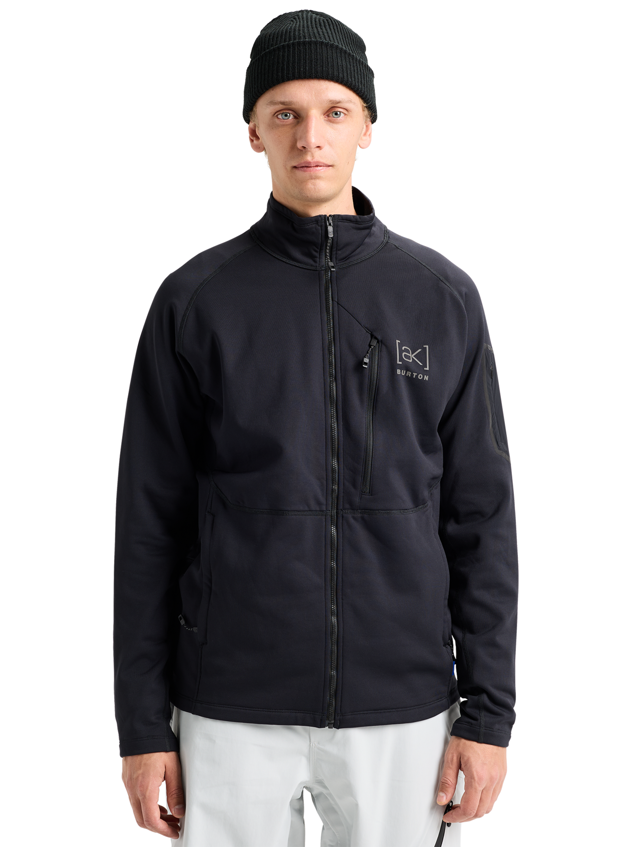 Product image of Men's Burton [ak] Baker Stretch Full-Zip Fleece[Variant:True Black]