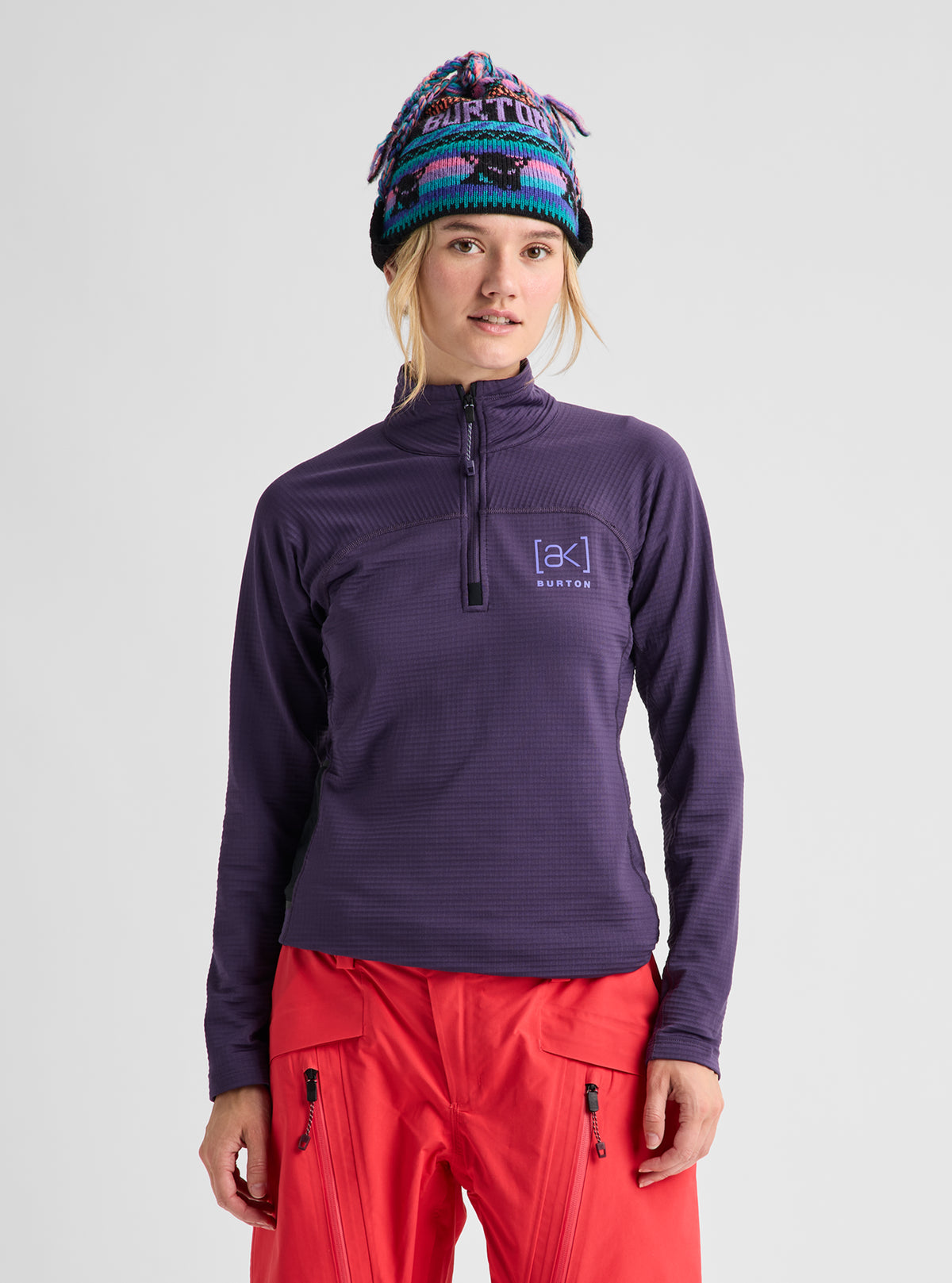 Women's Burton [ak]® Helium Grid Quarter-Zip Fleece