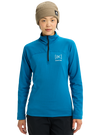 Product image of Women's Burton [ak] Helium Grid Quarter-Zip Fleece[Variant:Blue Teal]