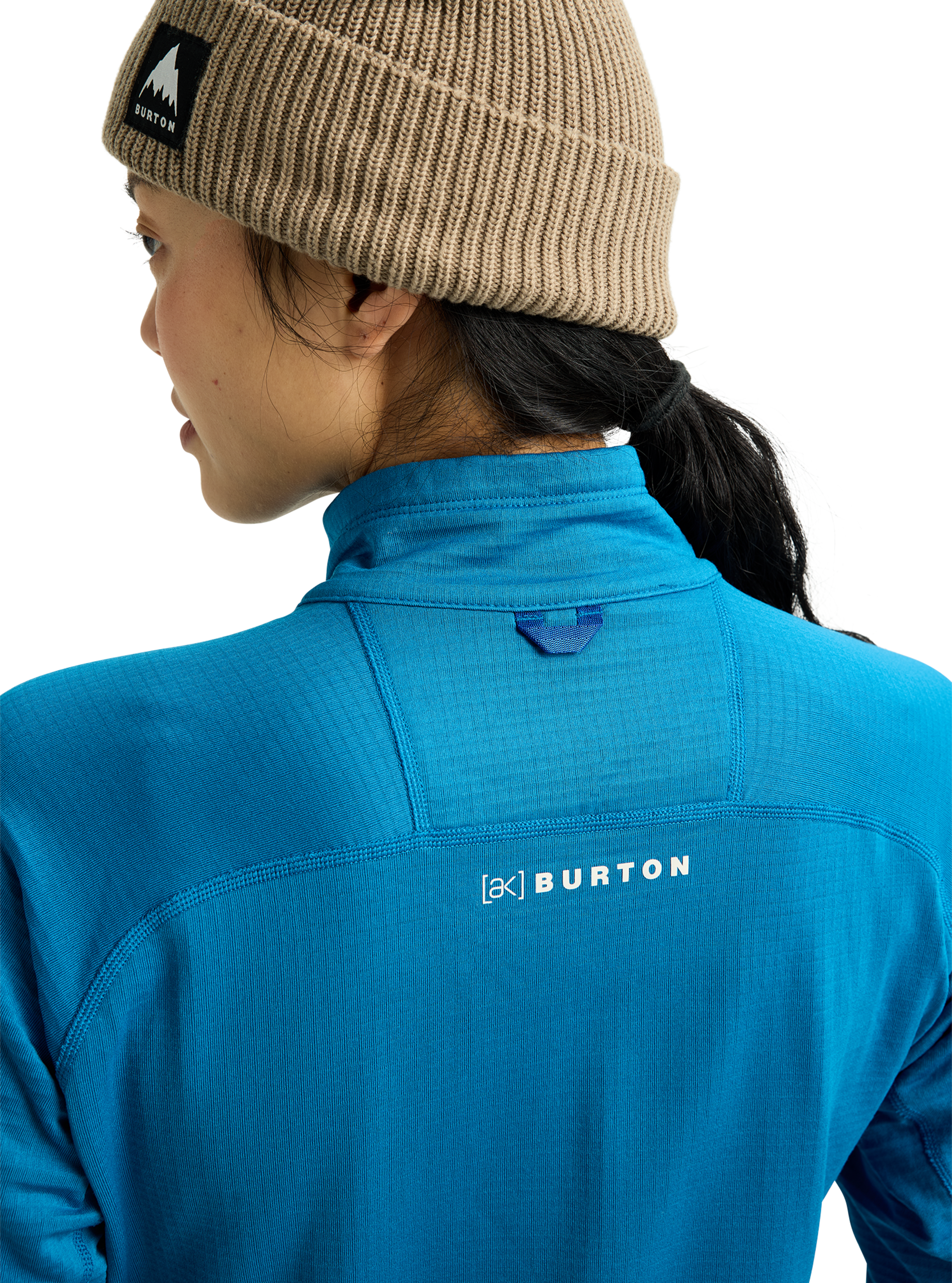 Haut en molleton à fermeture éclair un quart [ak]® Helium Grid de Burton pour femmes