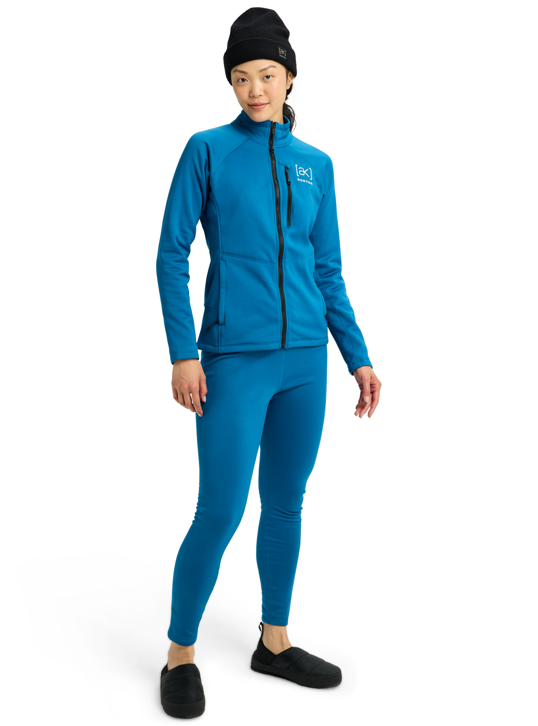 Haut en molleton extensible à fermeture éclair complète [ak]® Baker de Burton pour femmes