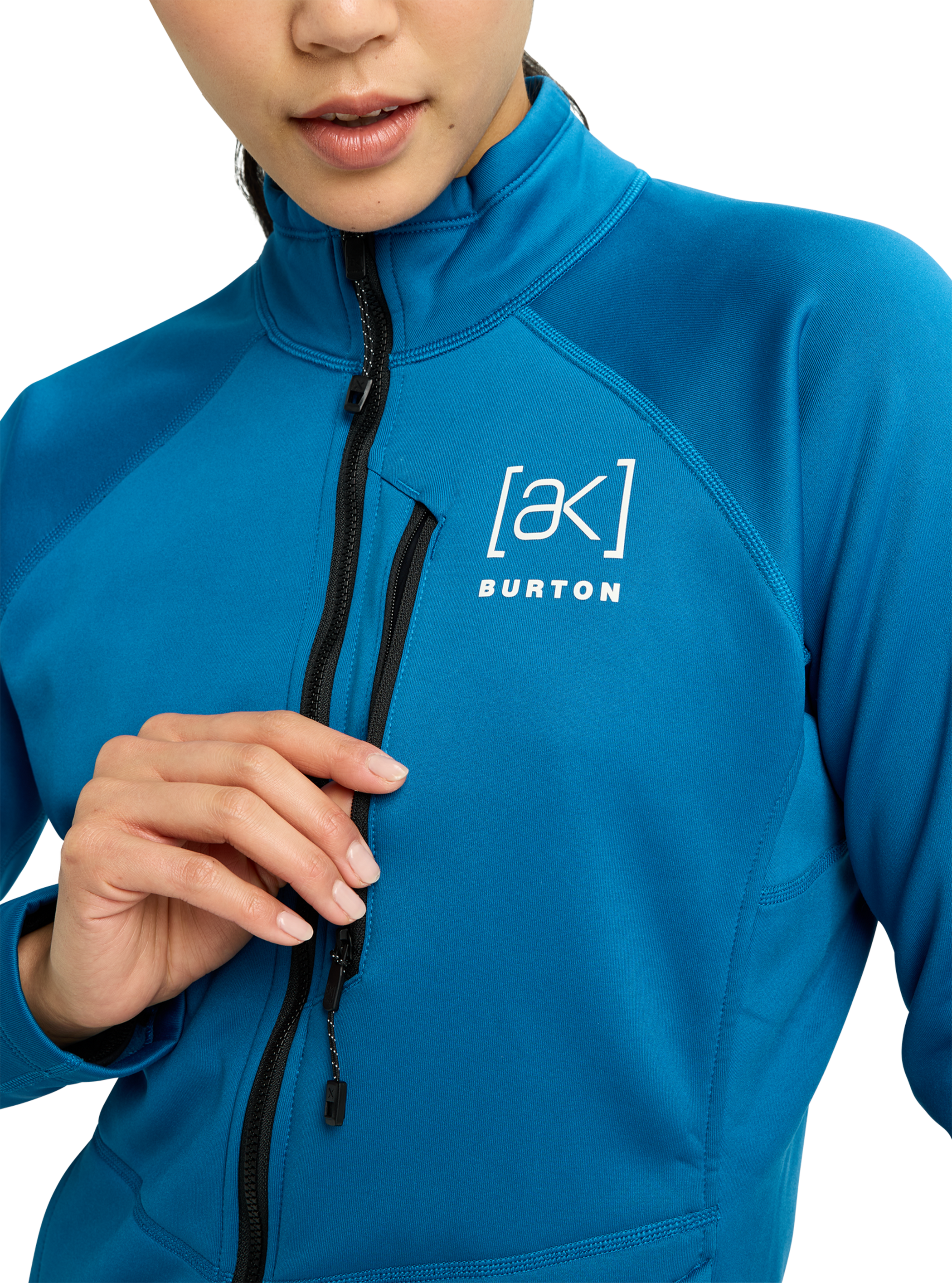 Haut en molleton extensible à fermeture éclair complète [ak]® Baker de Burton pour femmes