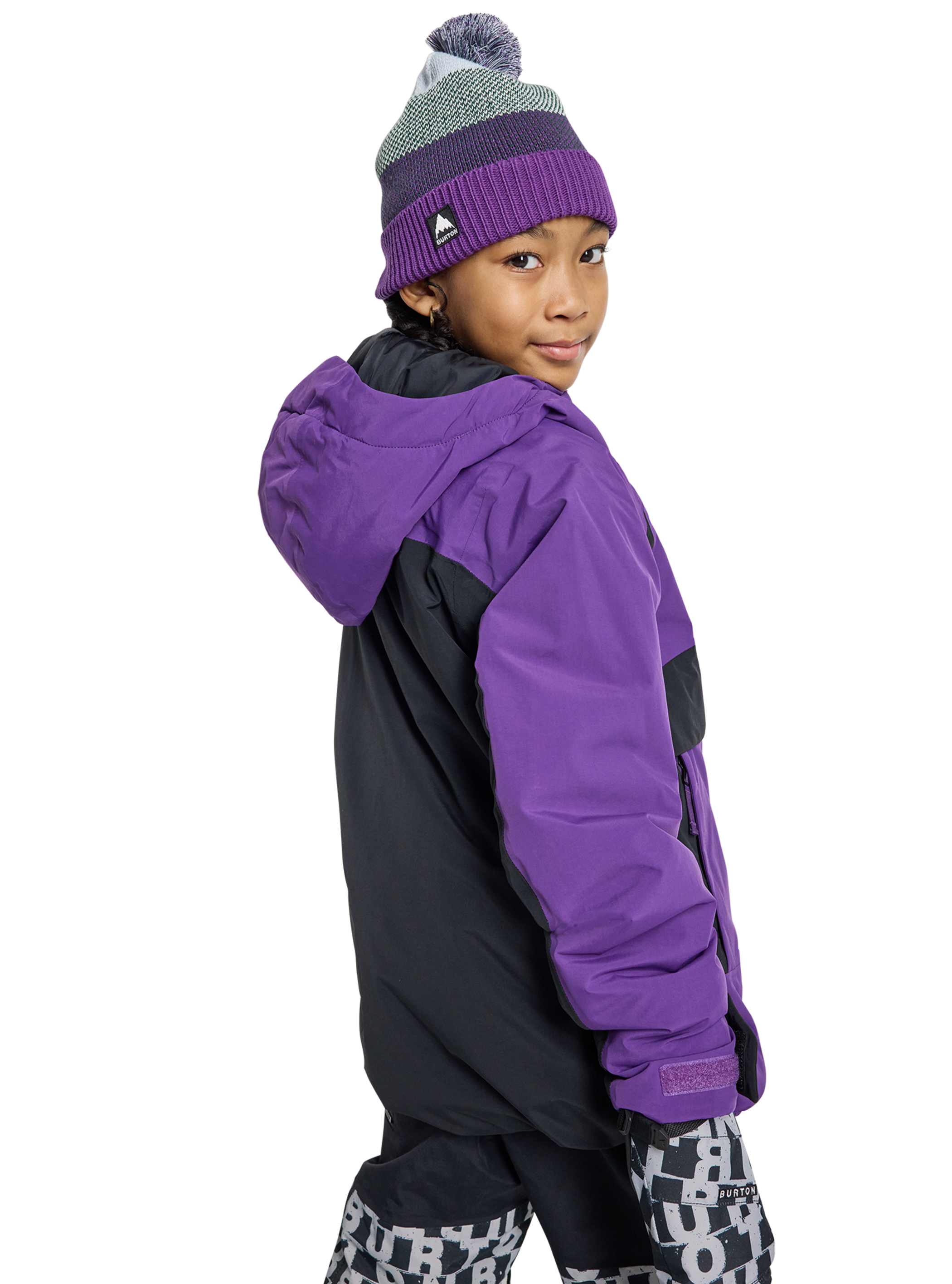 Product image of Kids' Burton Ascutney 2L Jacket[Variant:Imperial Purple / True Black]