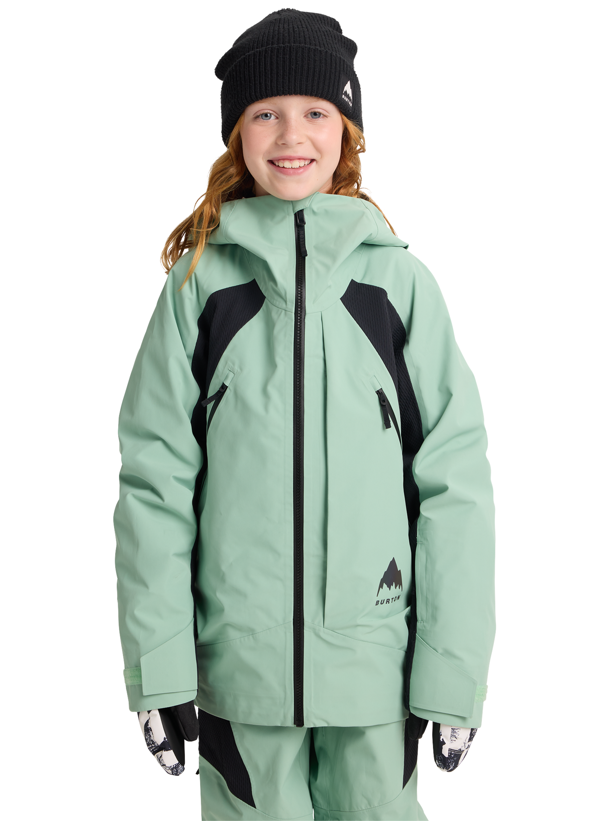 Product image of Kids' Burton Outbeam 3L Jacket System[Variant:Soft Sage / True Black]