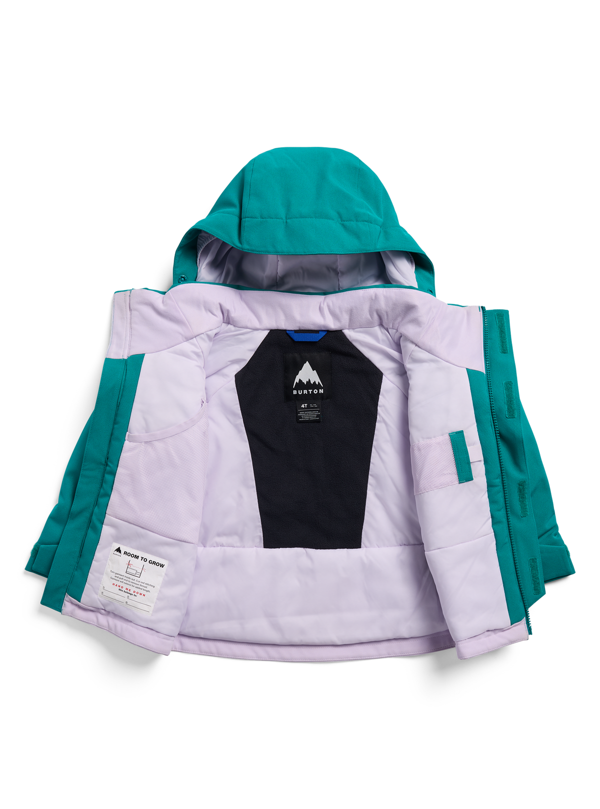 Product image of Toddlers' Burton Ascutney 2L Jacket[Variant:Pacific Teal / Moondust Purple / True Black]