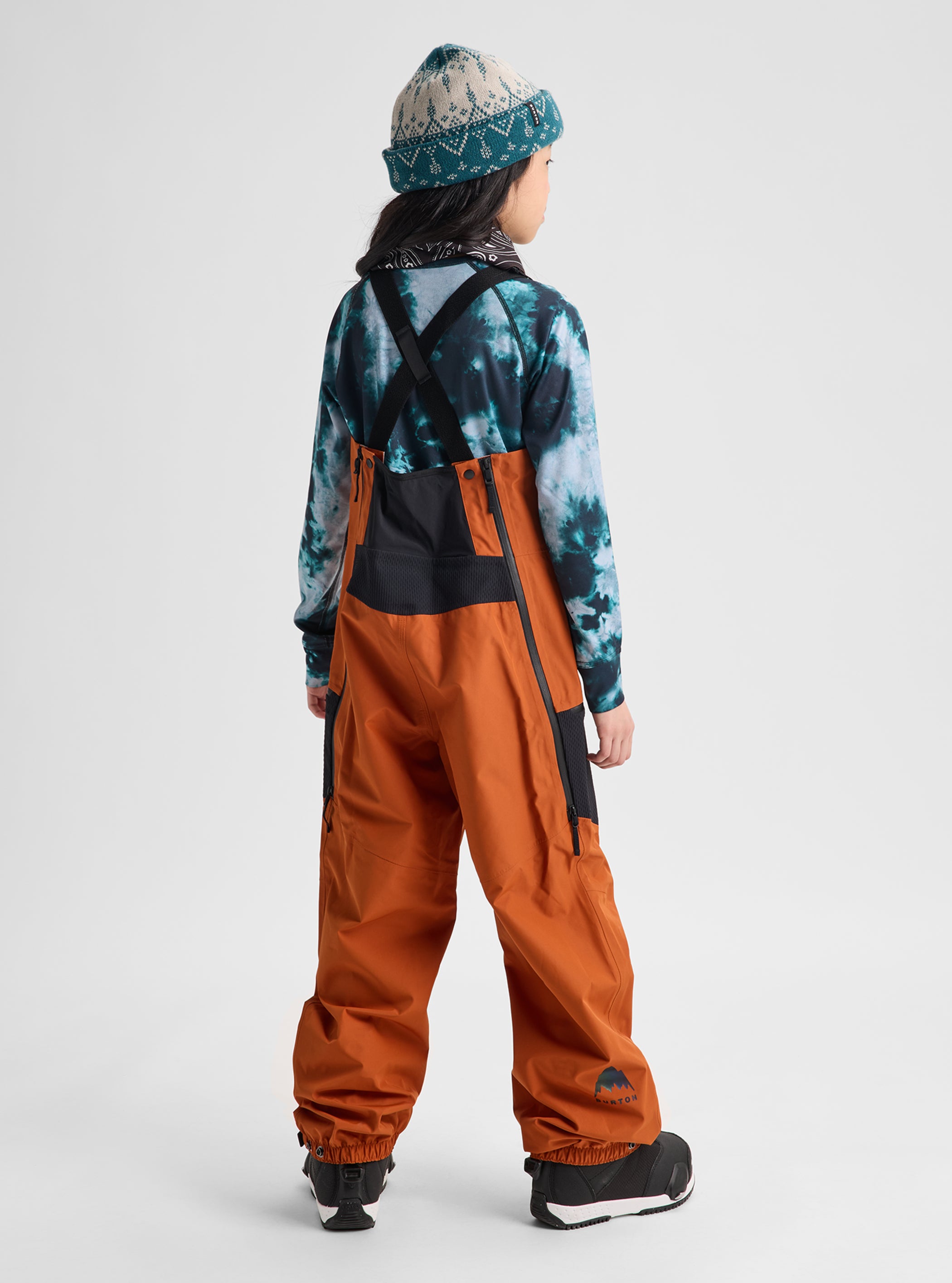 Product image of Kids' Burton Outbeam 3L Bib Pants[Variant:Spiced Chai / True Black]