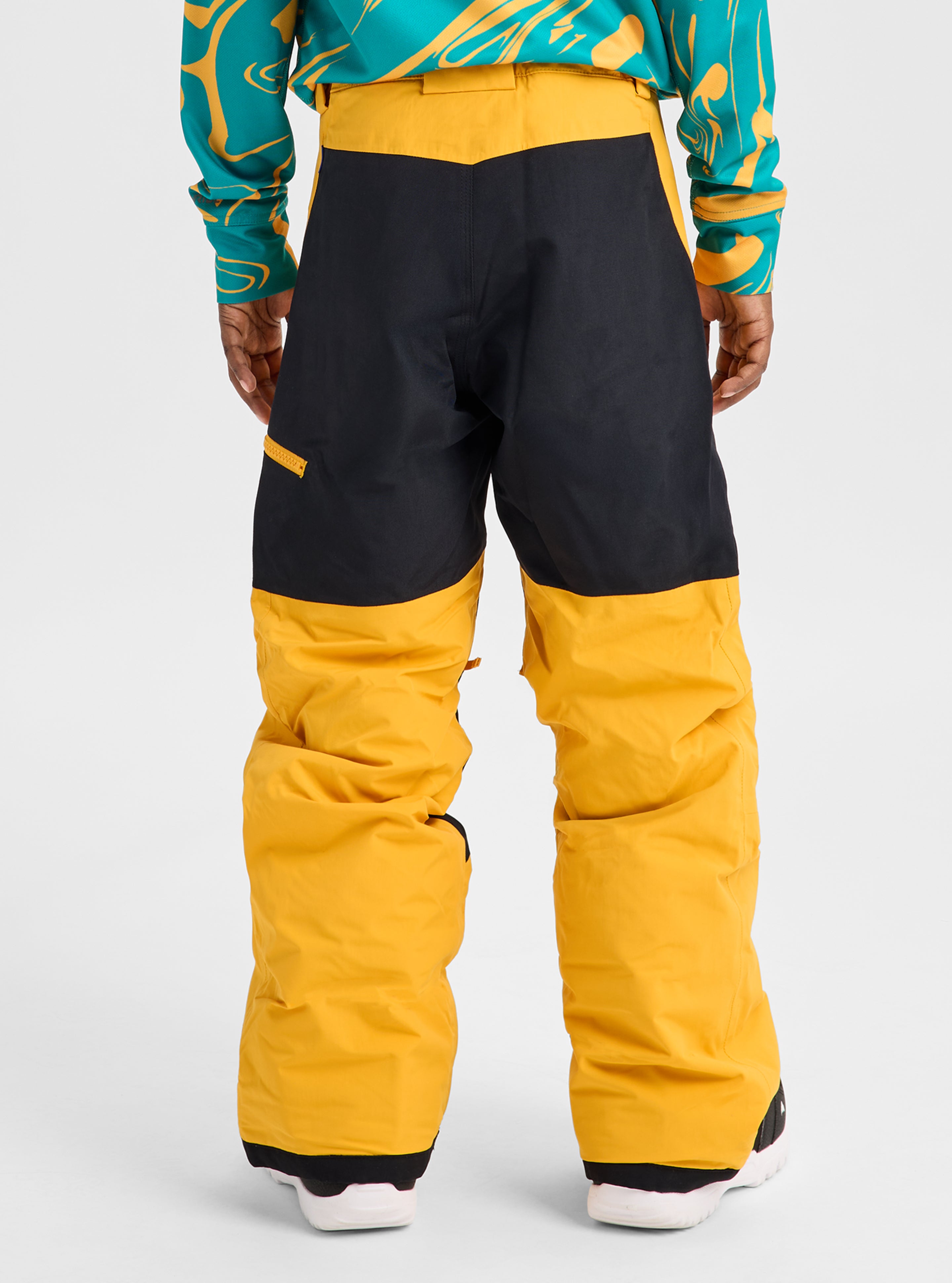 BURTON スノーボード ビブパンツ kids サイズL（150） イエロー キッズ