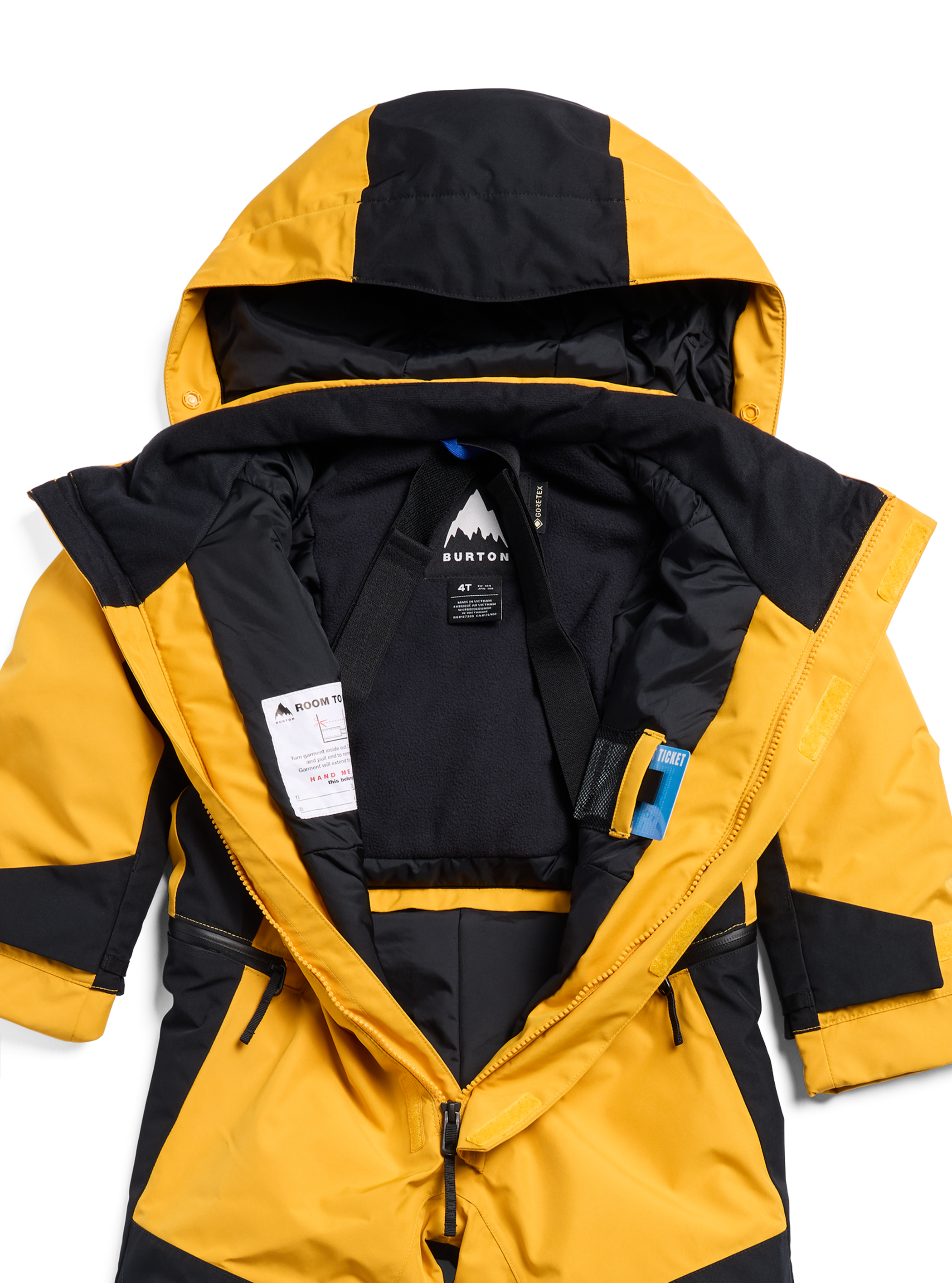 Product image of Burton Toddlers' Outbeam GORE-TEX 2L One Piece[Variant:Goldenrod / True Black]