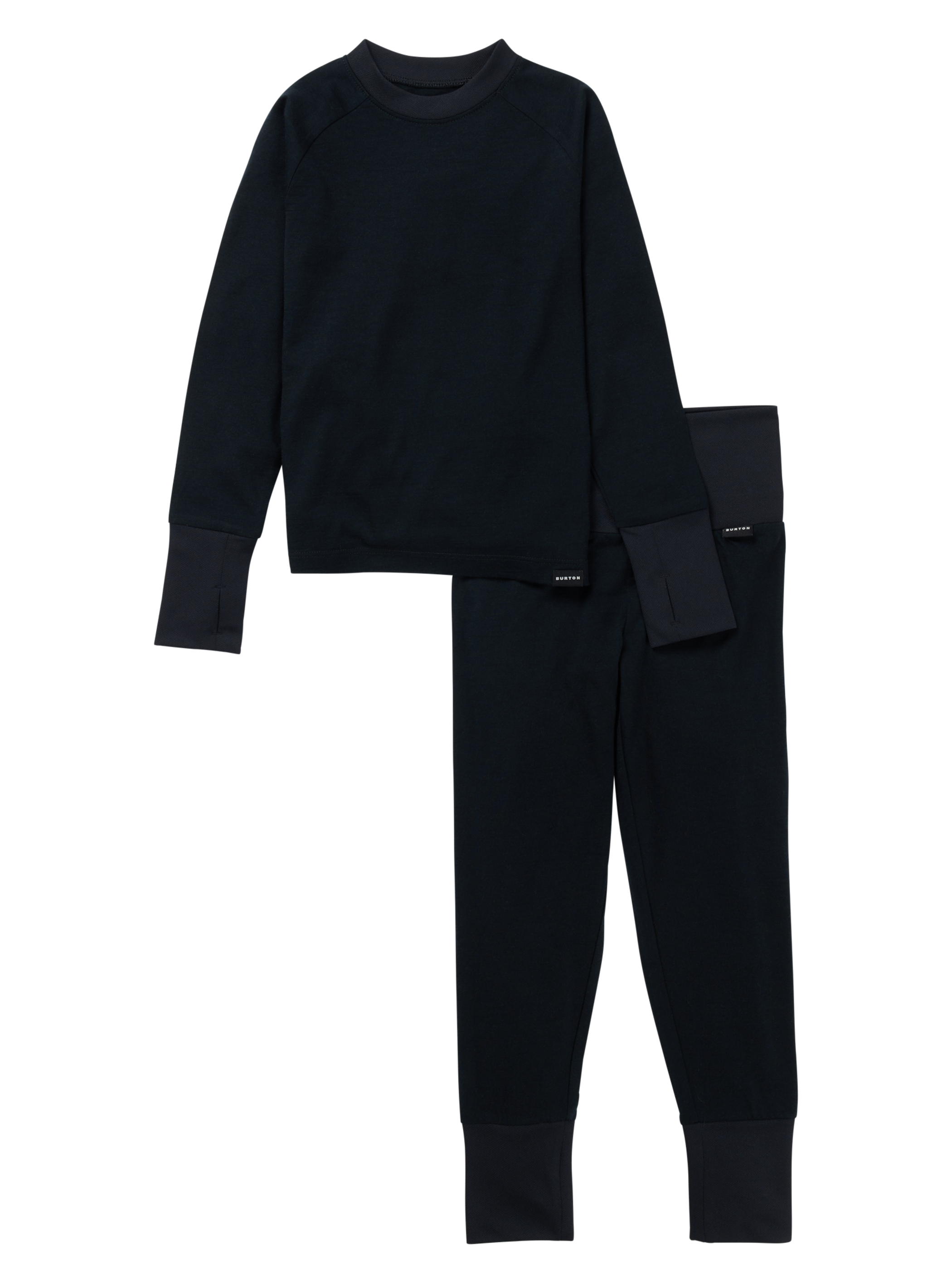 Product image of Kids' & Toddlers' Burton Merino Wool Base Layer Set[Variant:True Black]