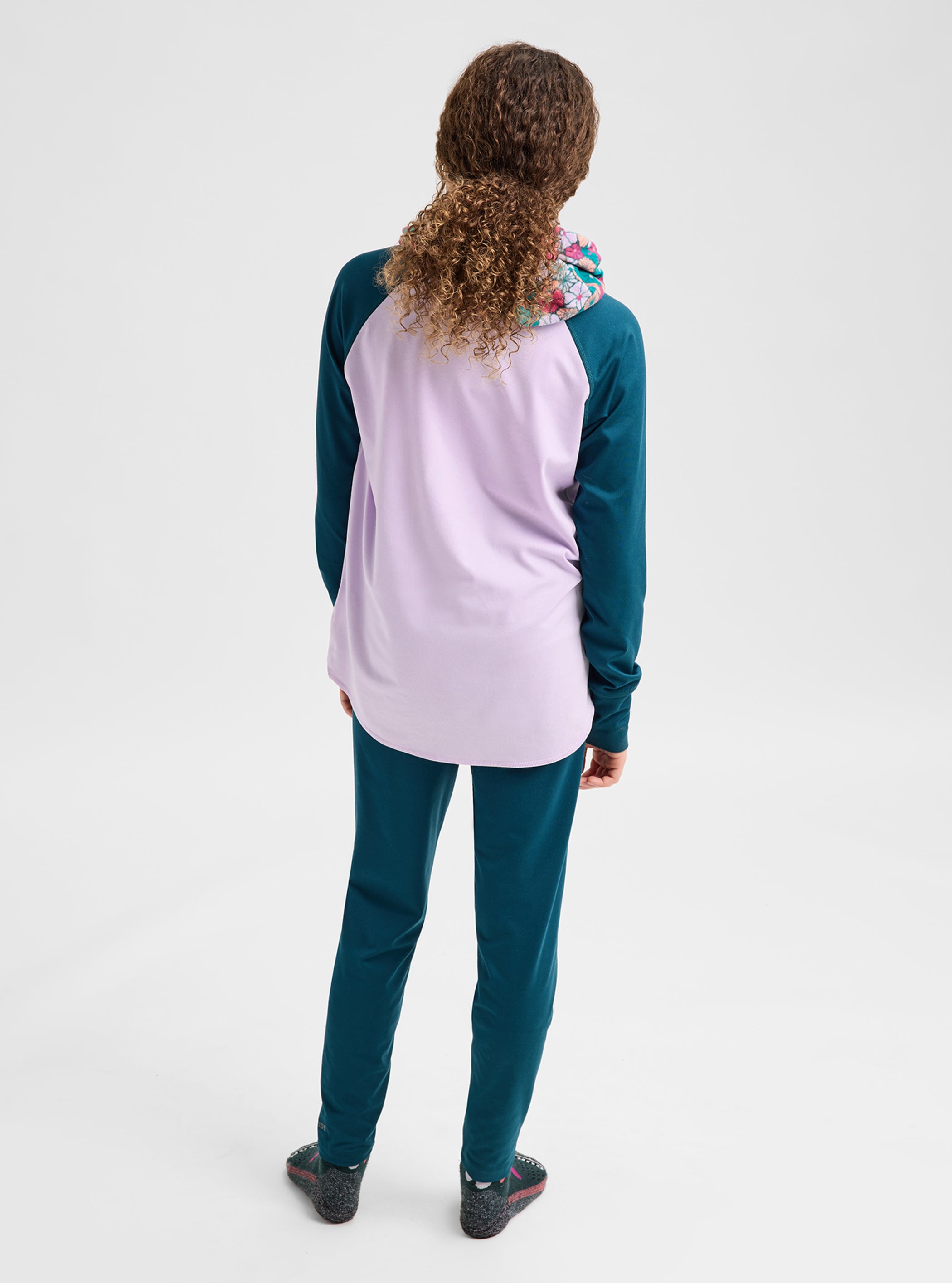 Product image of Kids' and Toddlers' Burton Midweight Base Layer Set[Variant:Atlantic Teal / Moondust Purple]