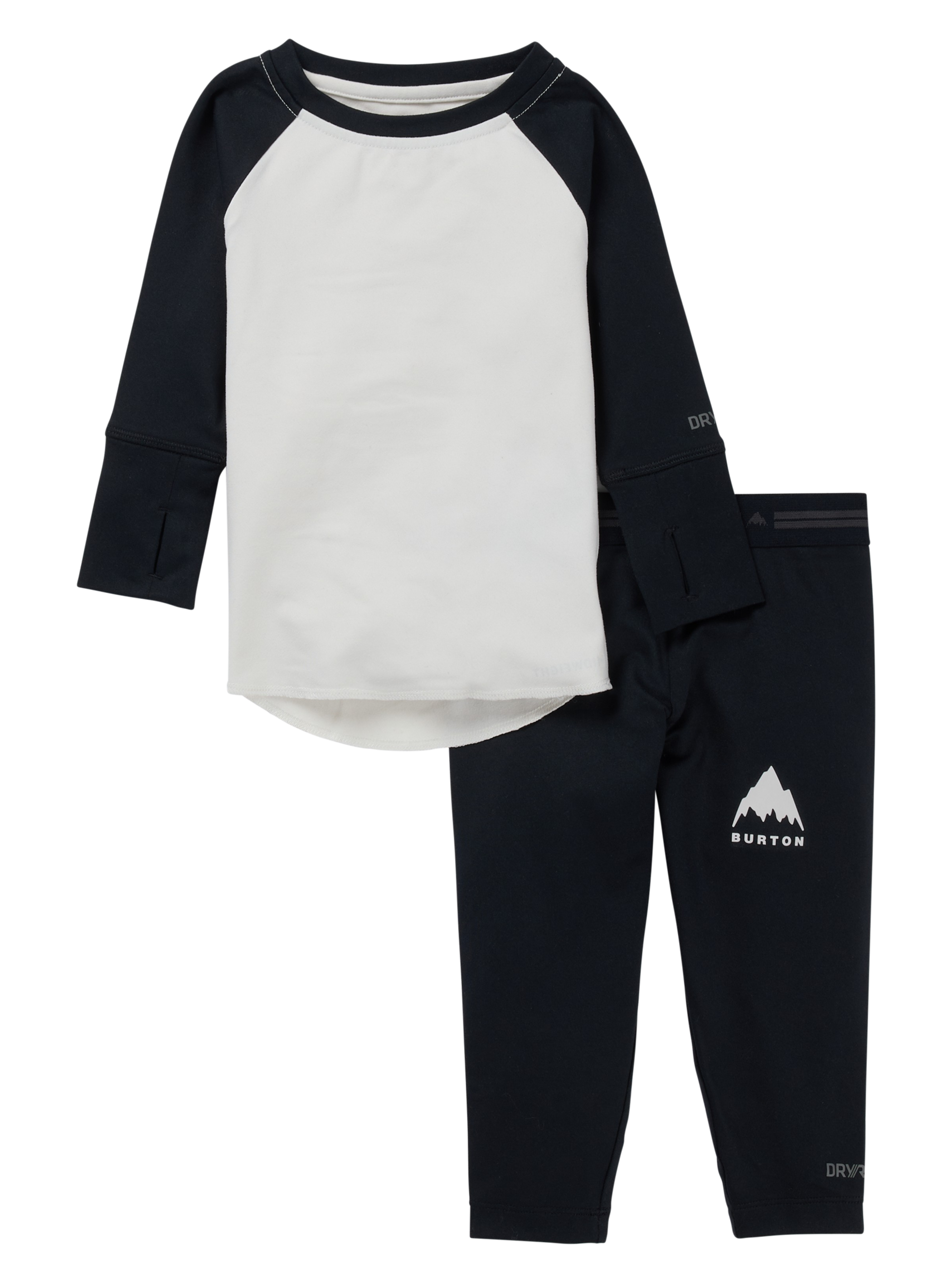 Product image of Kids' & Toddlers' Burton Midweight Base Layer Set[Variant:Stout White / True Black]