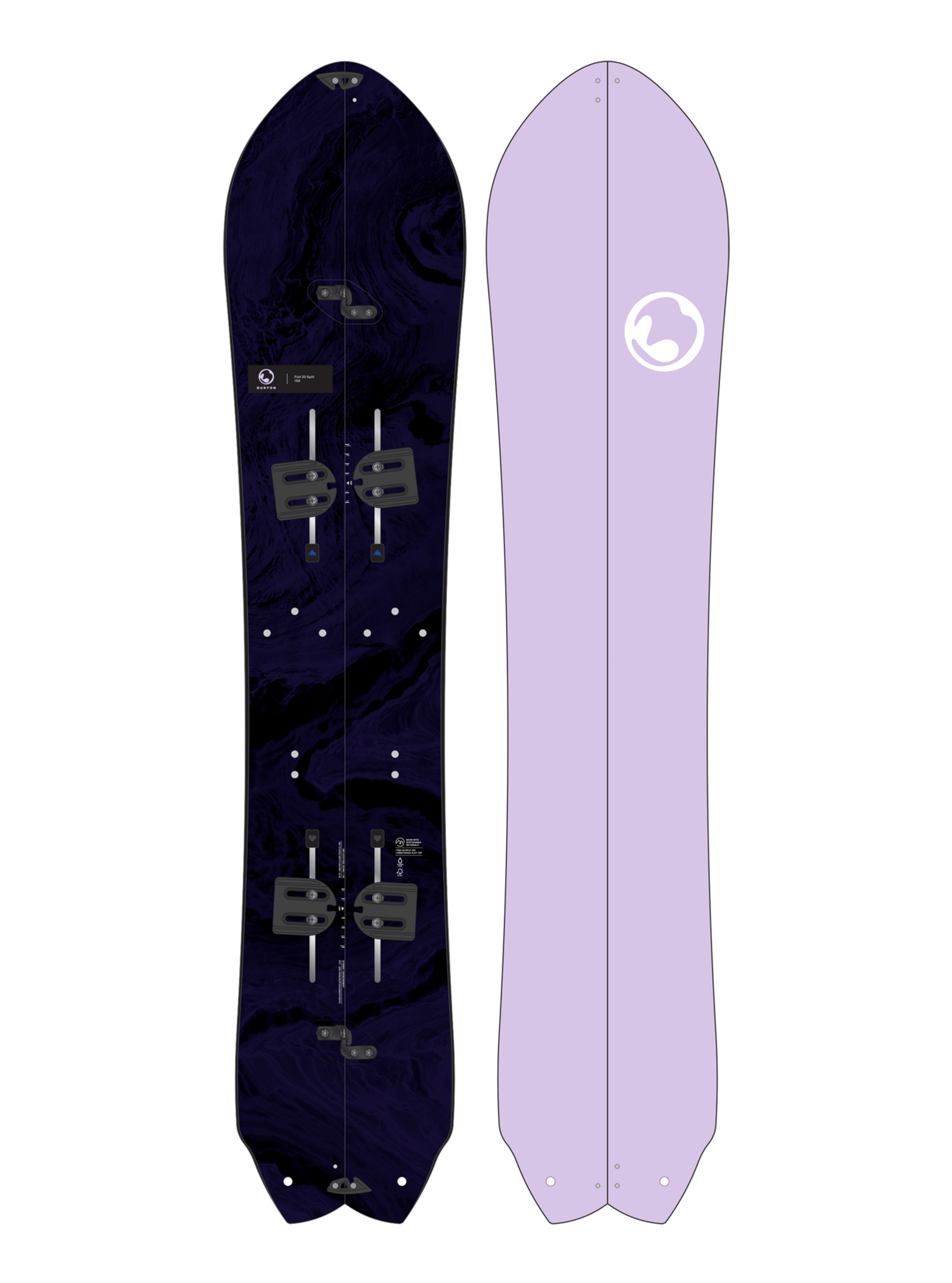 Burton 3D Fish Directional Flat Top Splitboard