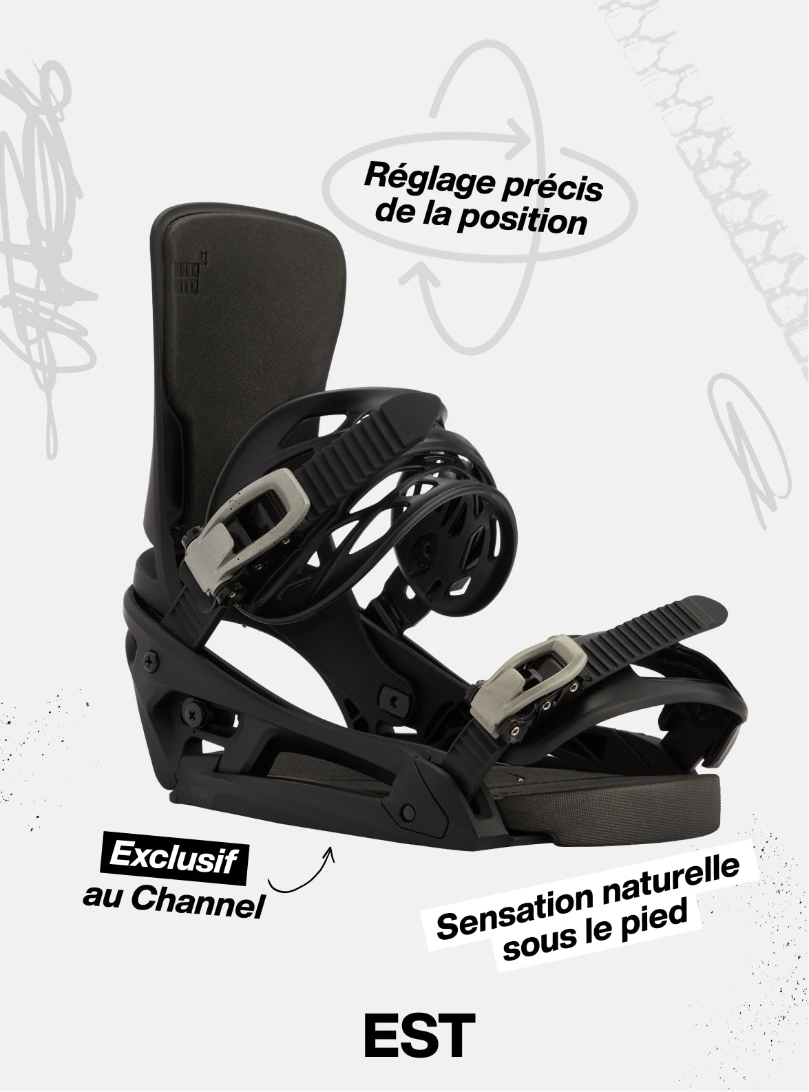 Burton – Fixations pour planche à neige Lexa X EST® pour femme