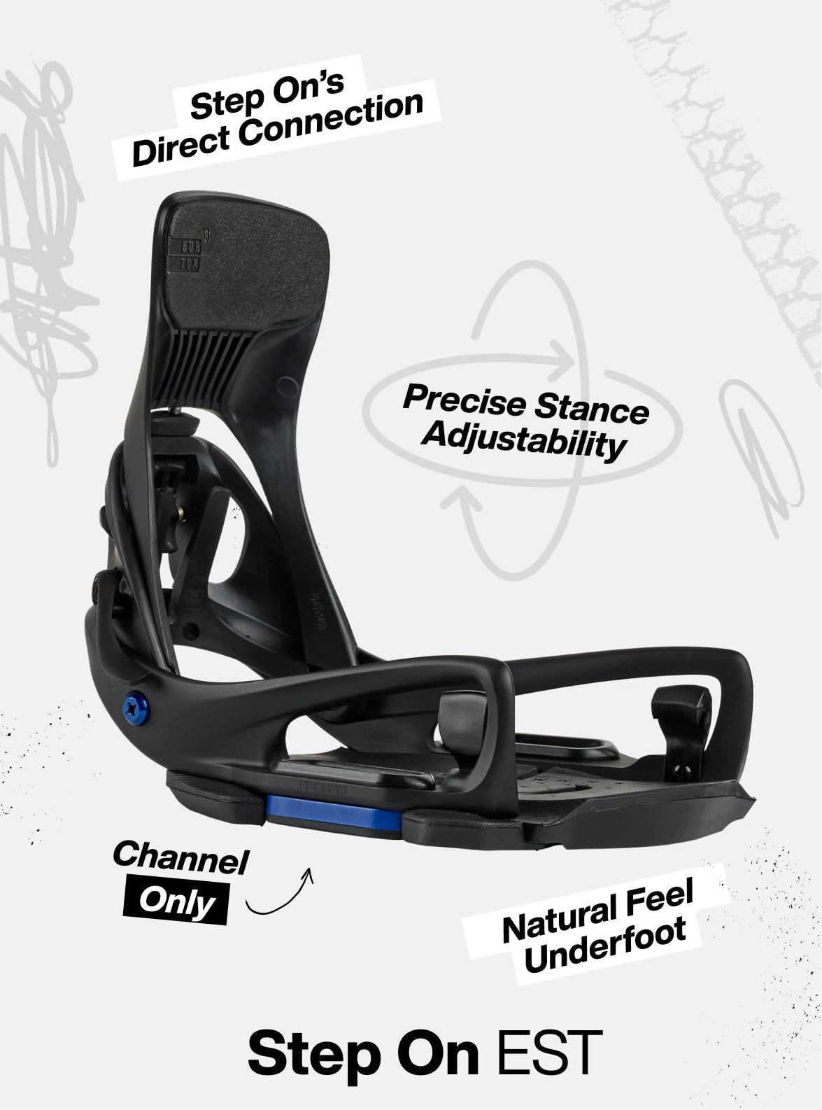 burton genesis x est snowboard binding Bindings evo Compatible with boards featuring The Channel mounting system for the ultimate in flex Burton Genesis Snowboard Bindings