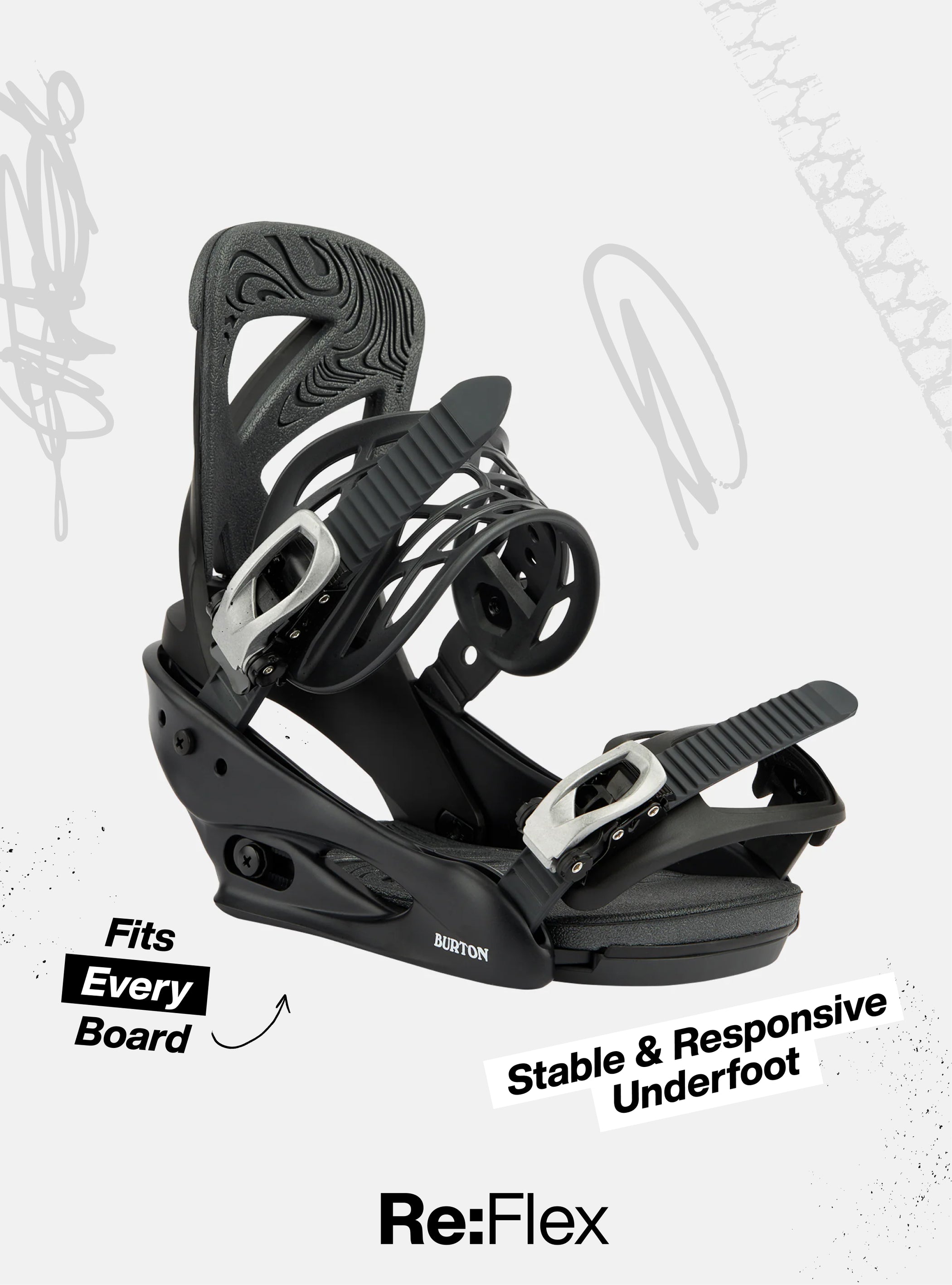 burton cartel snowboard bindings 2017 Men's Mission Re:Flex Bindings, Black, S canted hi Burton Cartel Re:Flex 2010-2025 Snowboard