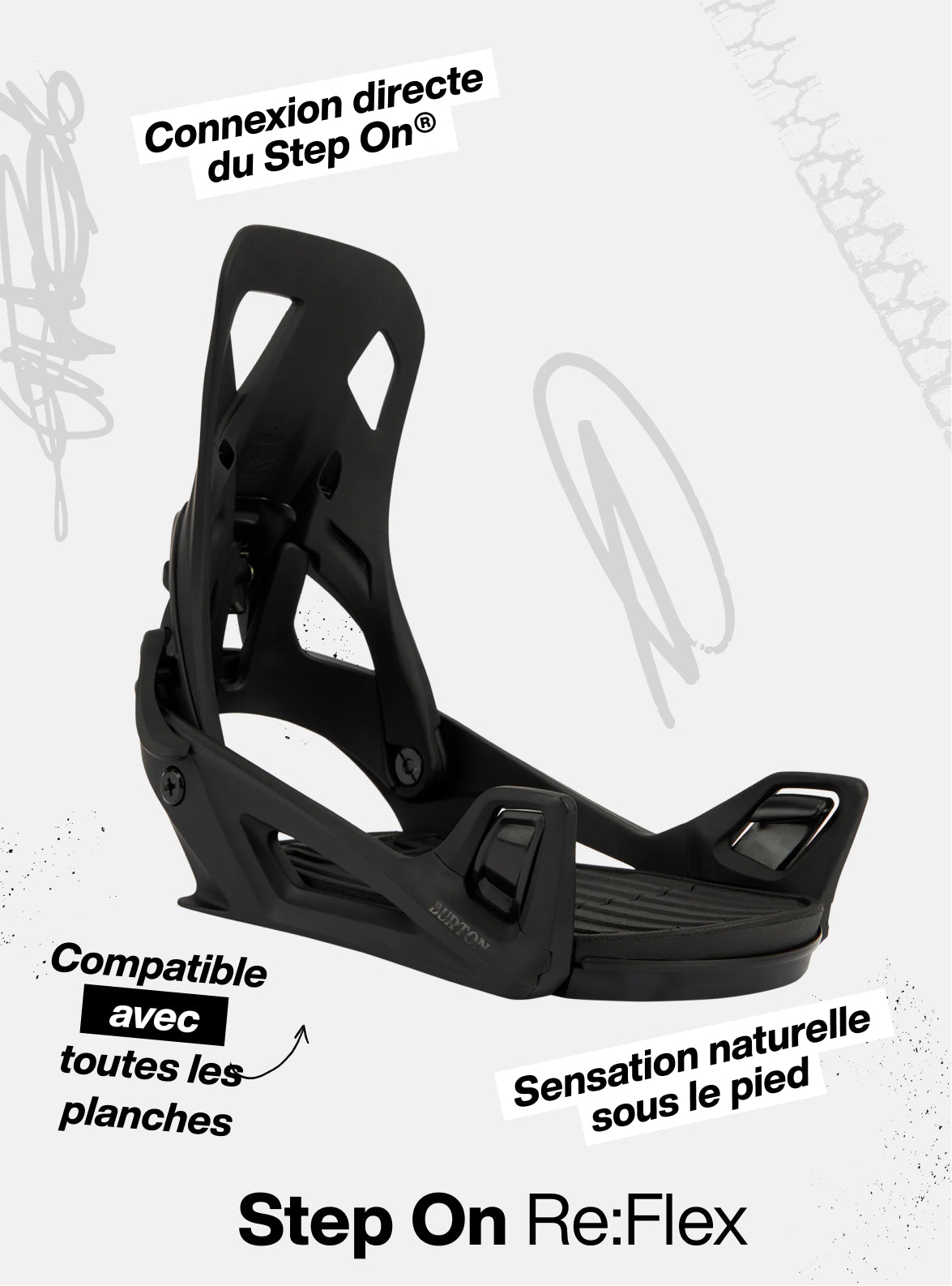 Burton – Fixations pour planche à neige Re:Flex Step On® pour femme