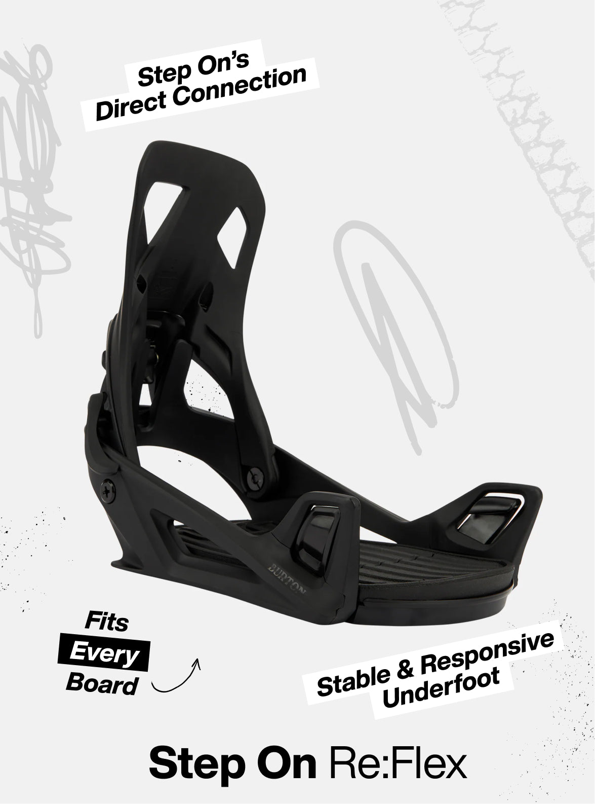 burton genesis x re flex snowboard binding uc Step On Re:Flex Bindings 2027 Conditions Cushioning B3 gel cushioning maintains comfort and dampening through a wide range of temps and long term use Men's Burton Step On Genesis