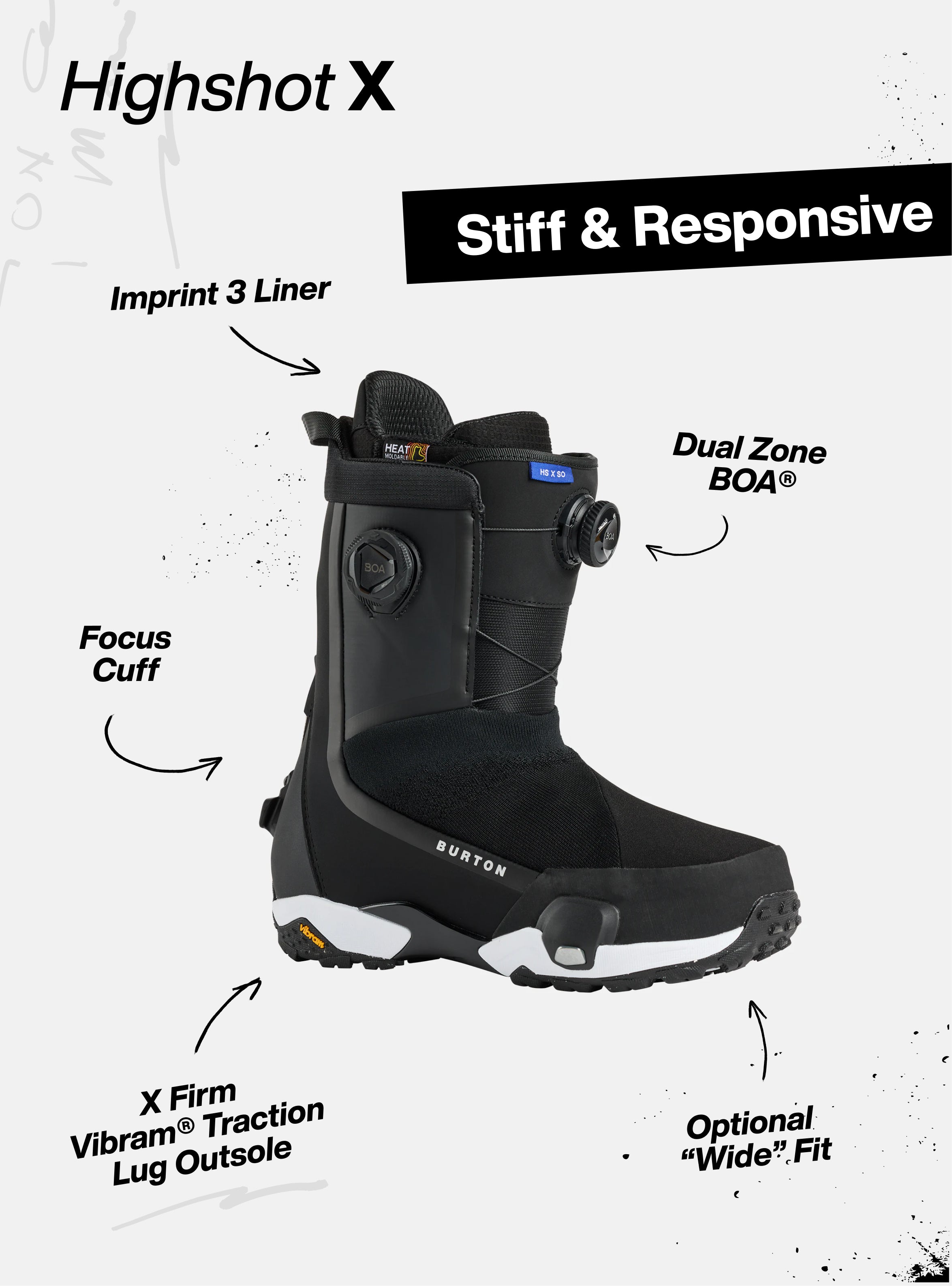 Men's Burton Highshot X Step On® Snowboard Boots | Burton.com