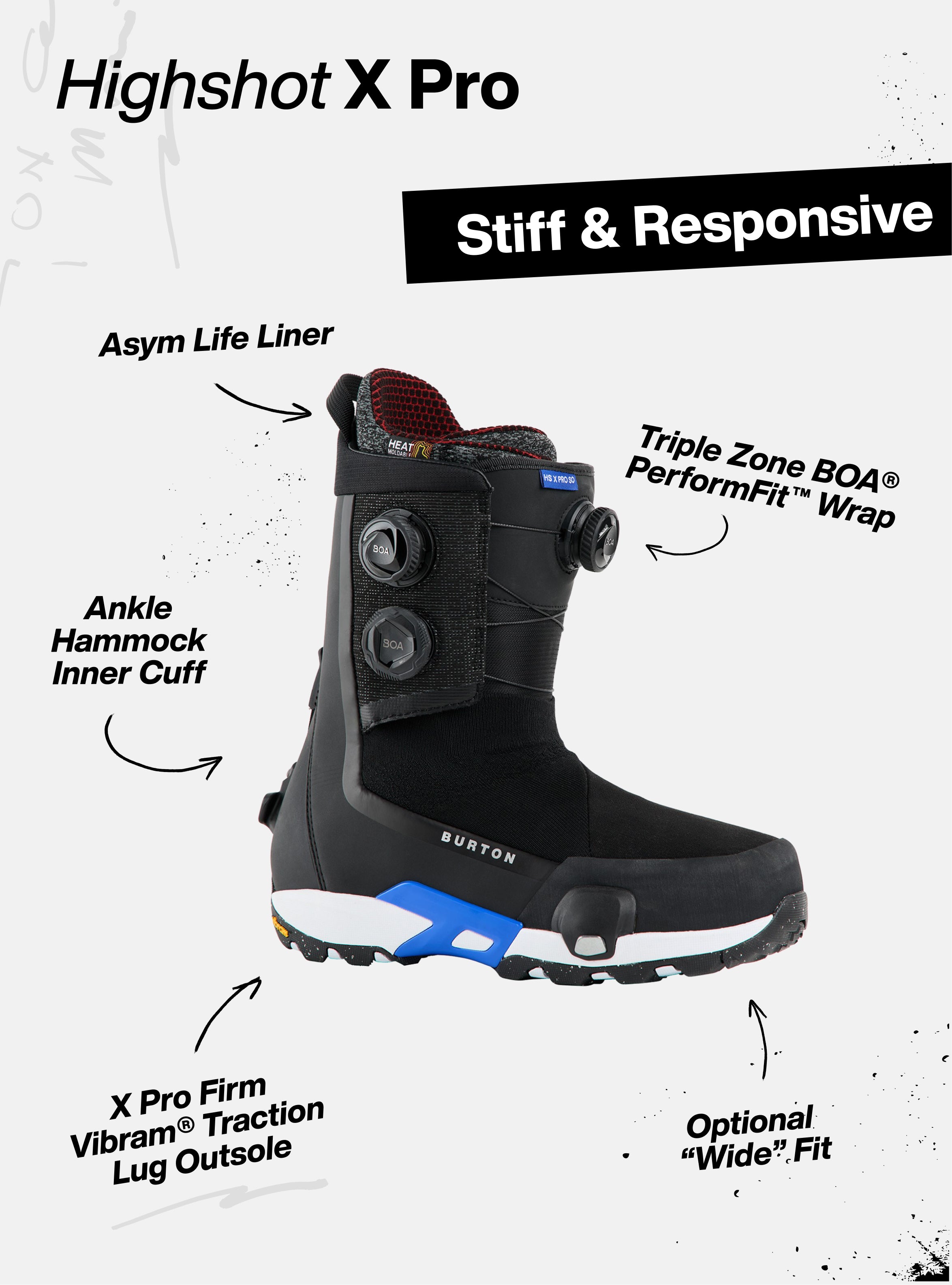 Men's Burton Highshot X Pro Step On® Snowboard Boots Winter 2026