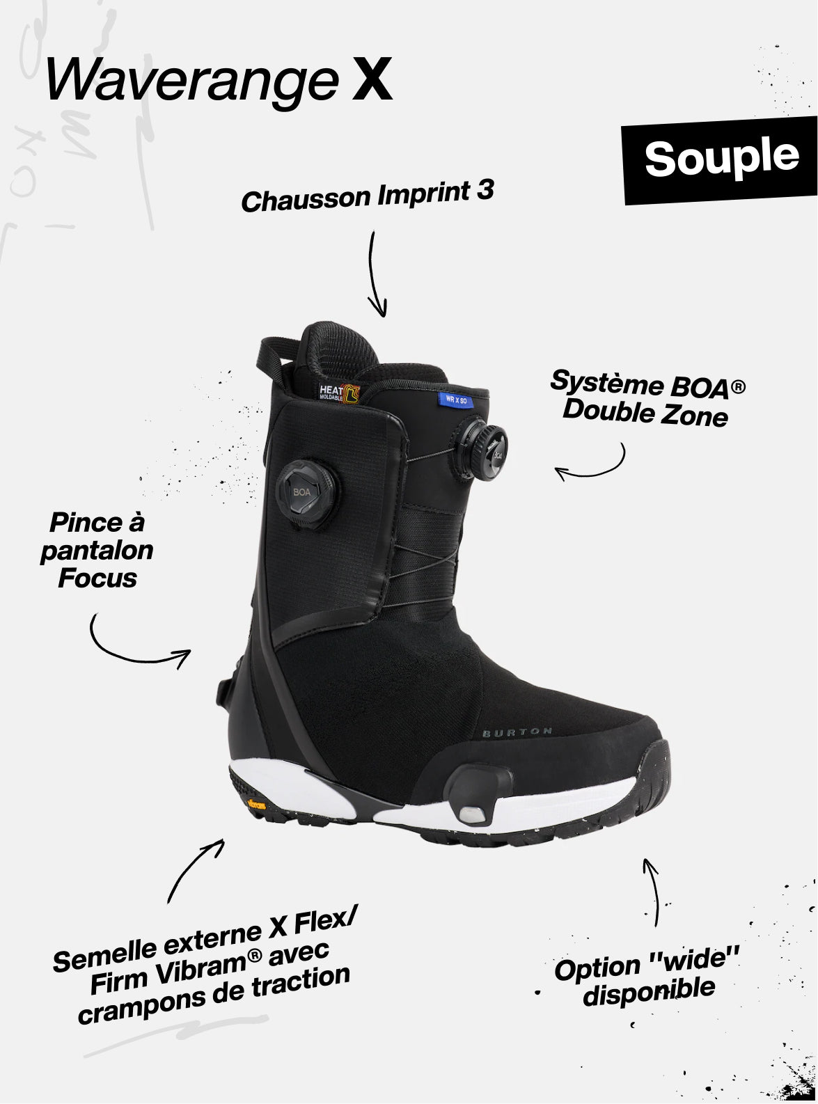 Bottes de planche à neige Waverange X Step On® de Burton pour hommes
