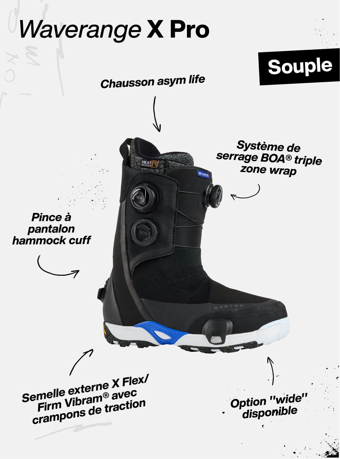 Bottes de planche à neige Waverange Step On® X Pro de Burton pour hommes