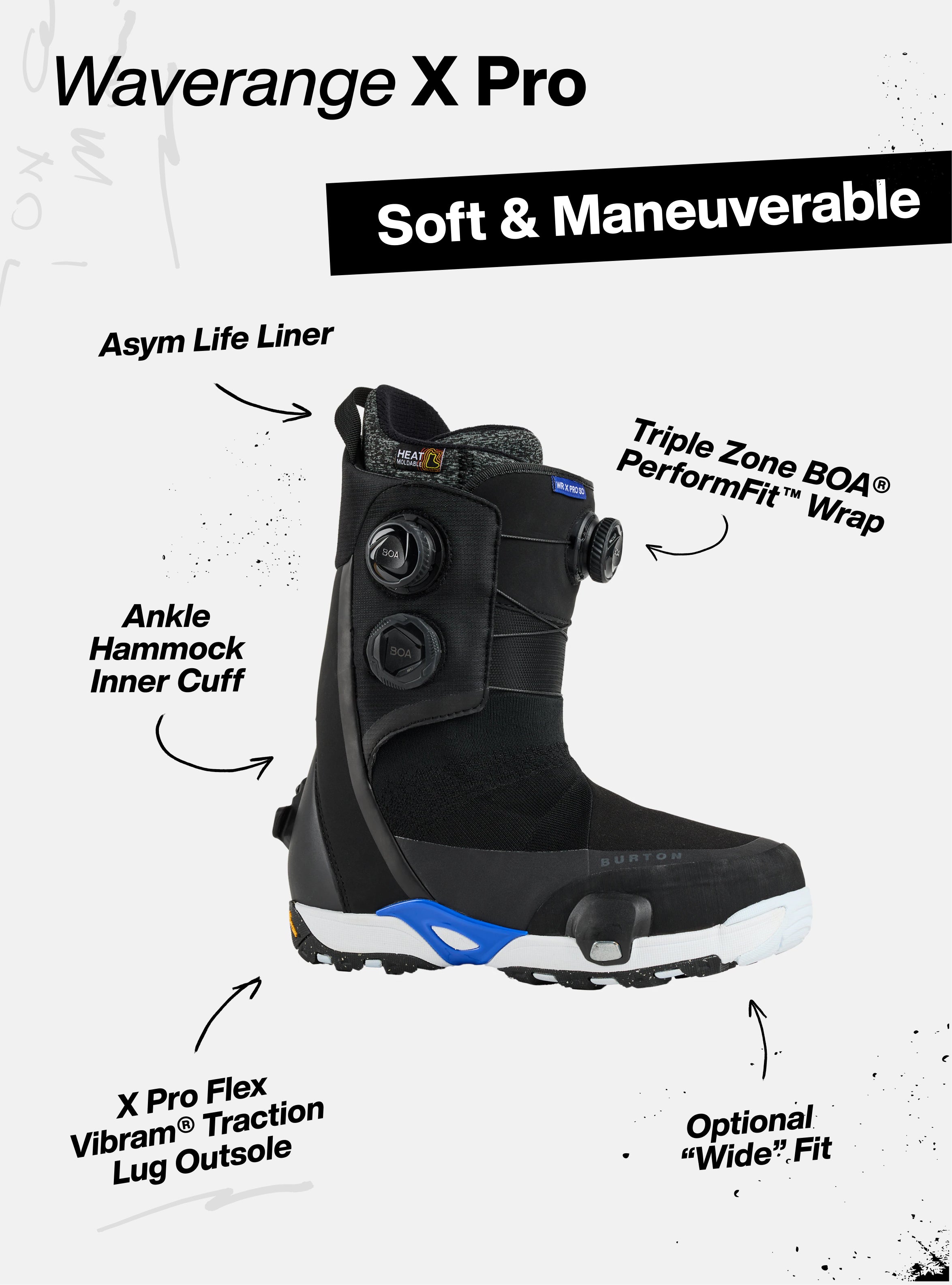 Men's Burton Waverange X Pro Step On® Snowboard Boots | Burton.com