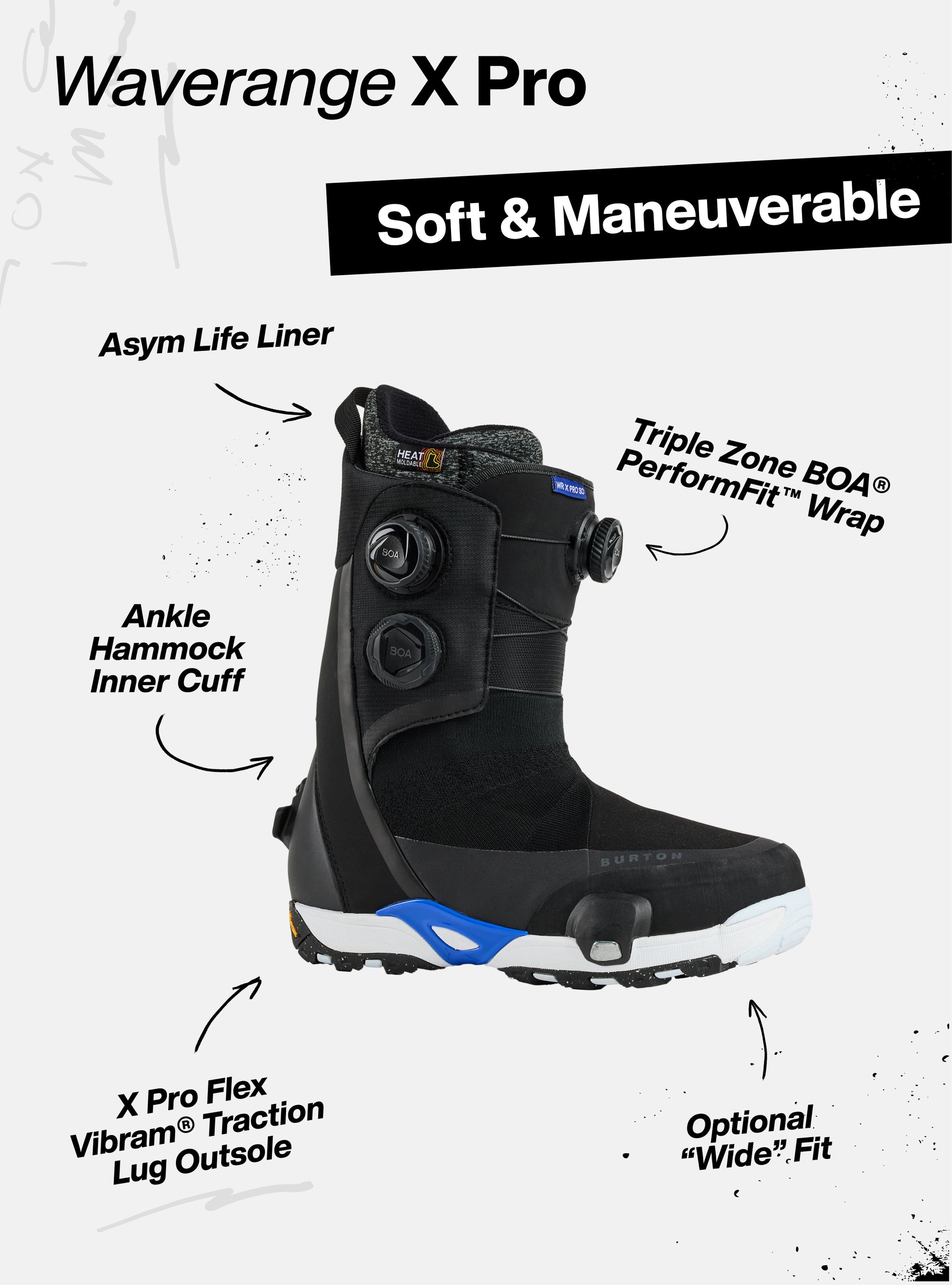 Women's Burton Waverange X Pro Step On® Snowboard Boots Winter 2026