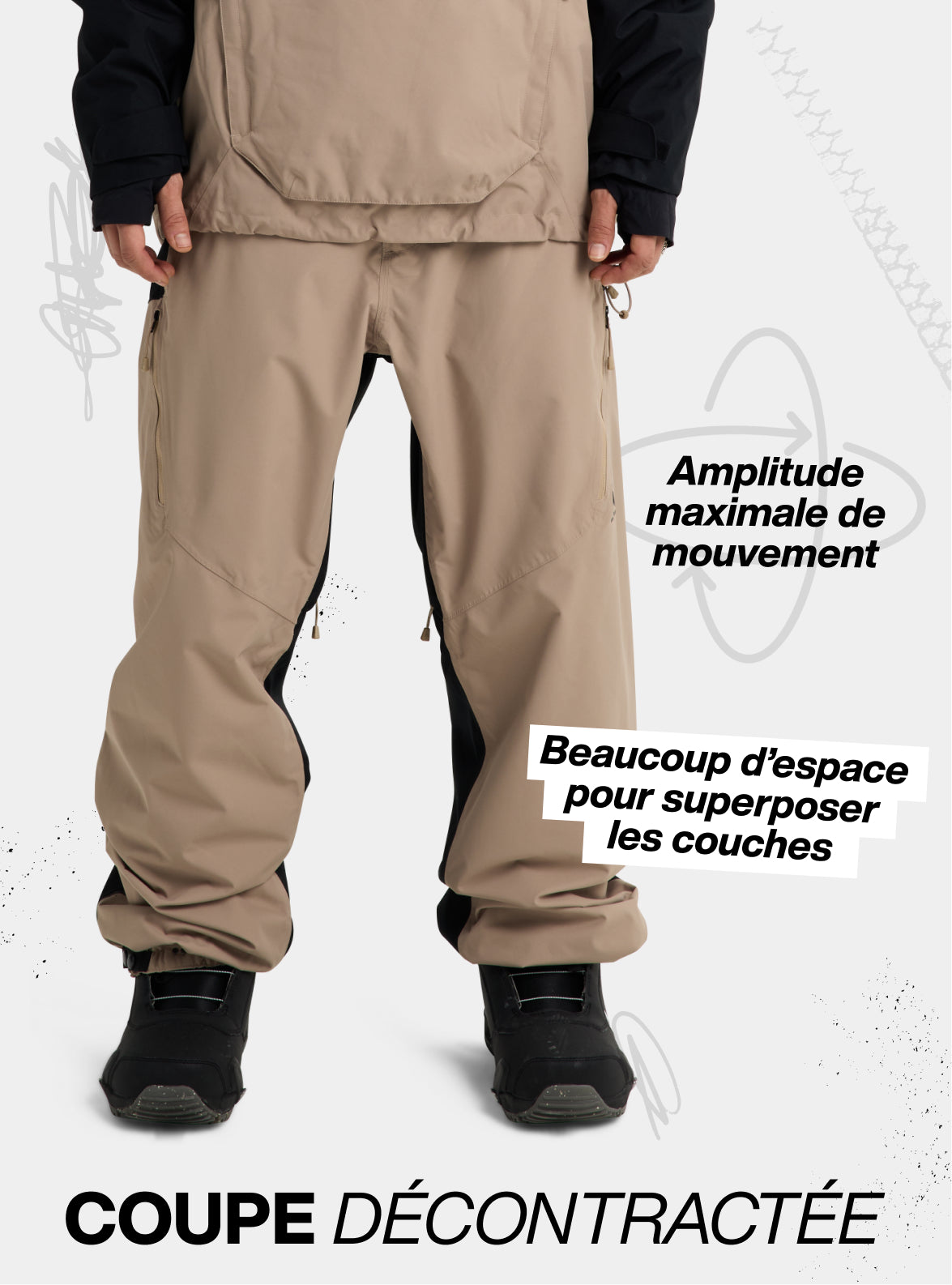 Pantalon décontracté 2 couches Reserve de Burton pour hommes