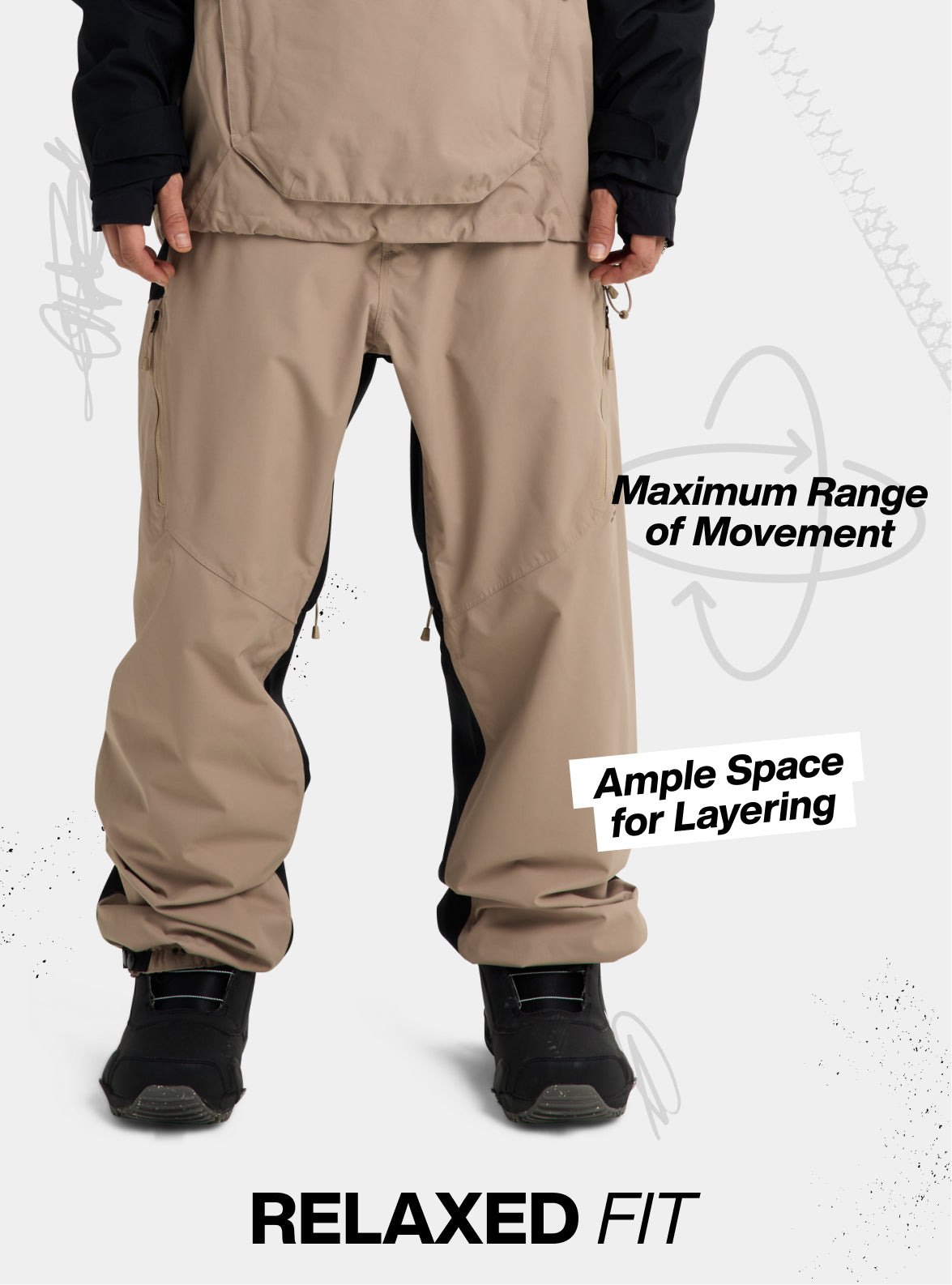 Men's Burton Reserve 2L Relaxed Bib Pants