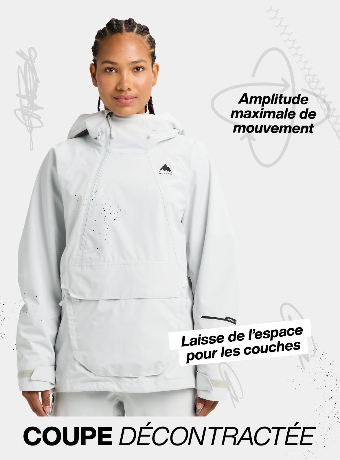 Anorak décontracté 2 couches Reserve de Burton pour femmes