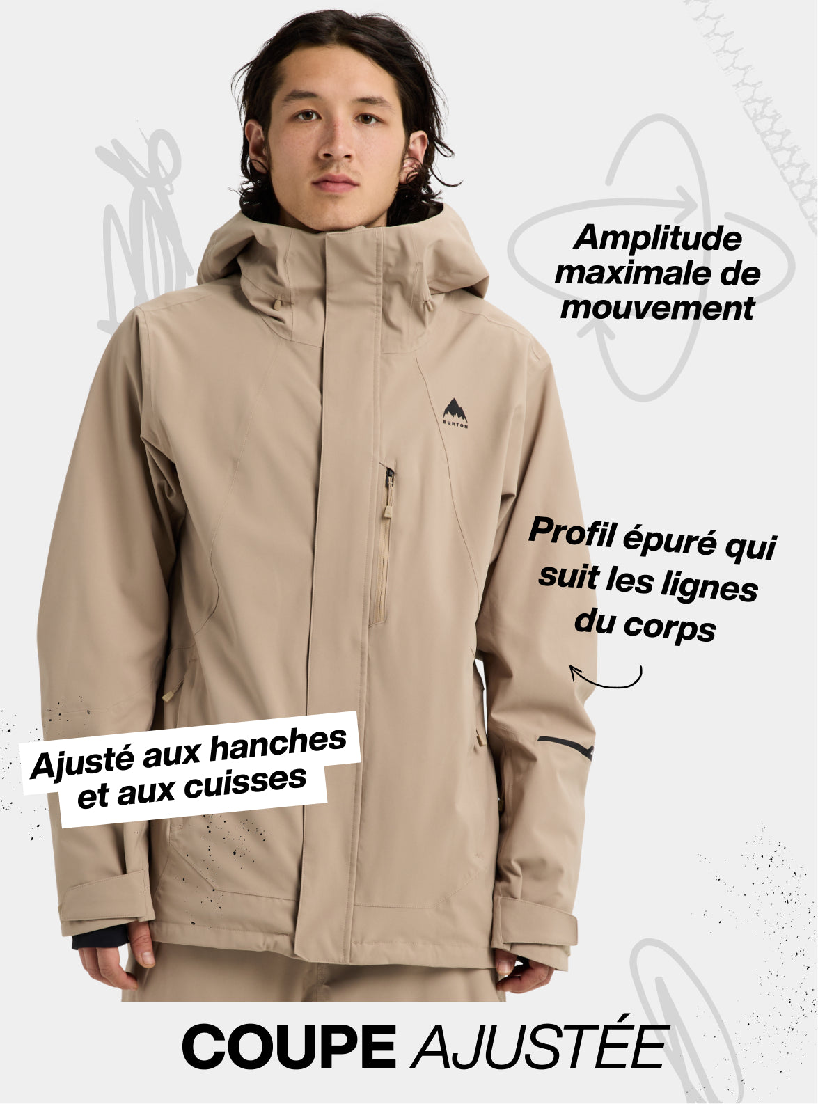 Manteau extensible 2 couches Reserve de Burton pour hommes