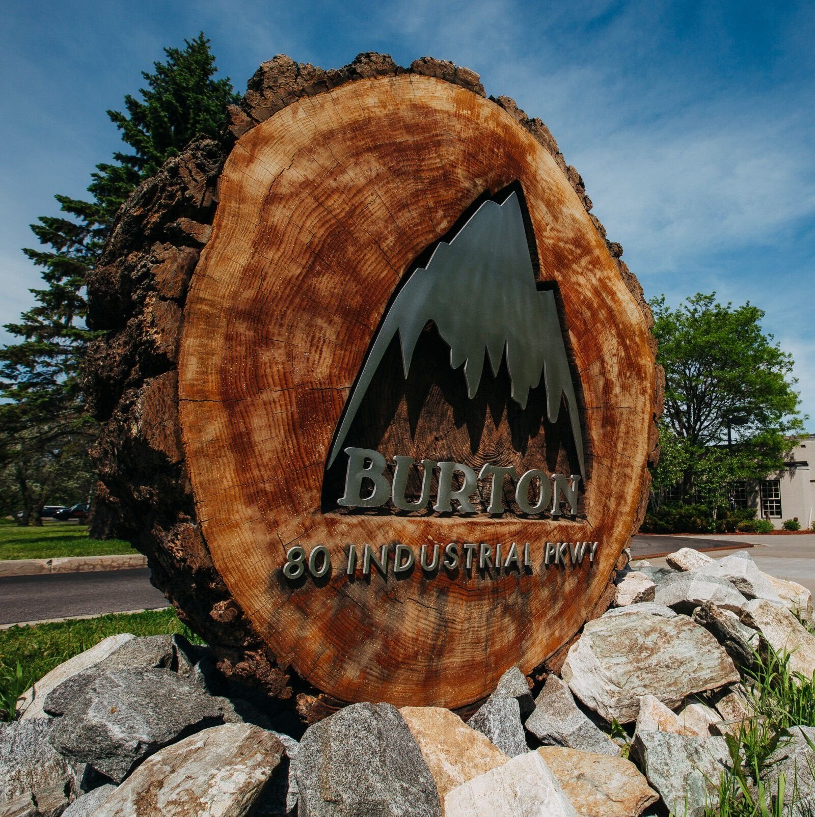 Burton Headquarters Sign