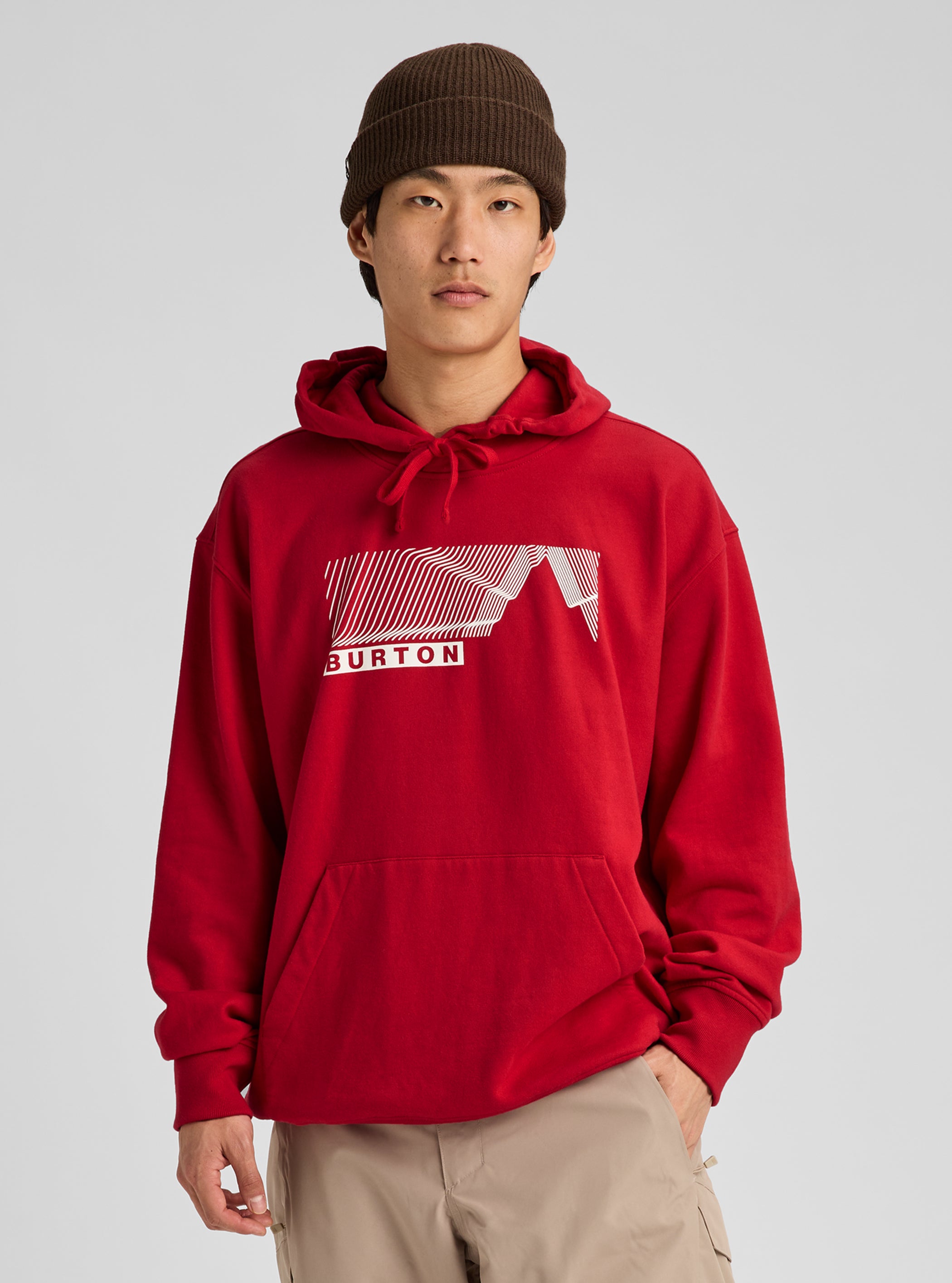 Product image of Burton Elmore Pullover Hoodie[Variant:Geranium Red]