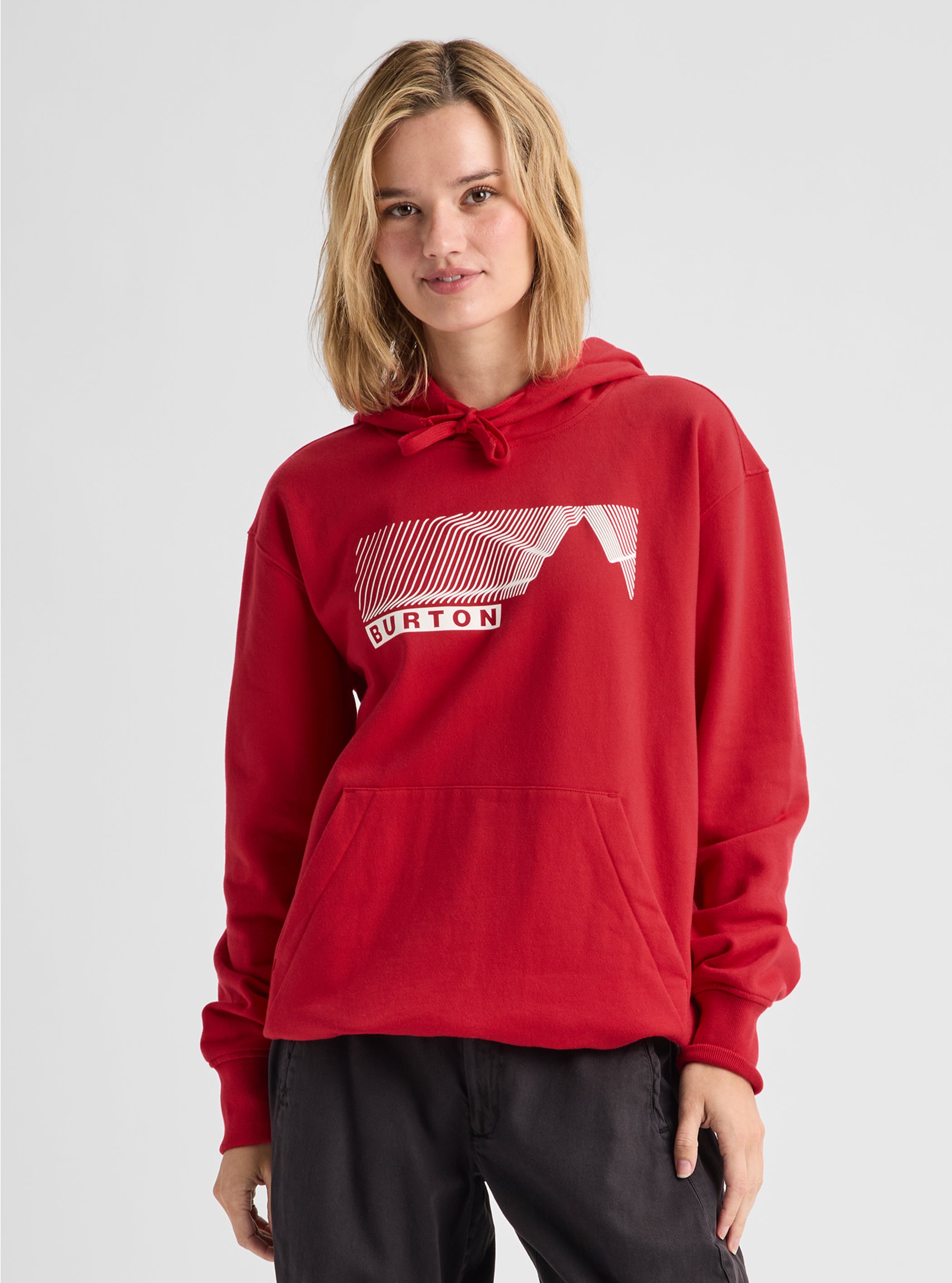 Product image of Burton Elmore Pullover Hoodie[Variant:Geranium Red]