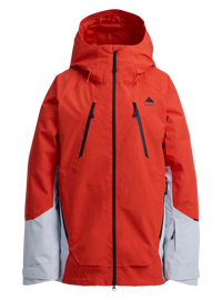 Product image of Women's Burton Reserve GORE-TEX 2L Jacket[Variant:Fiesta Red / Gray Cloud]