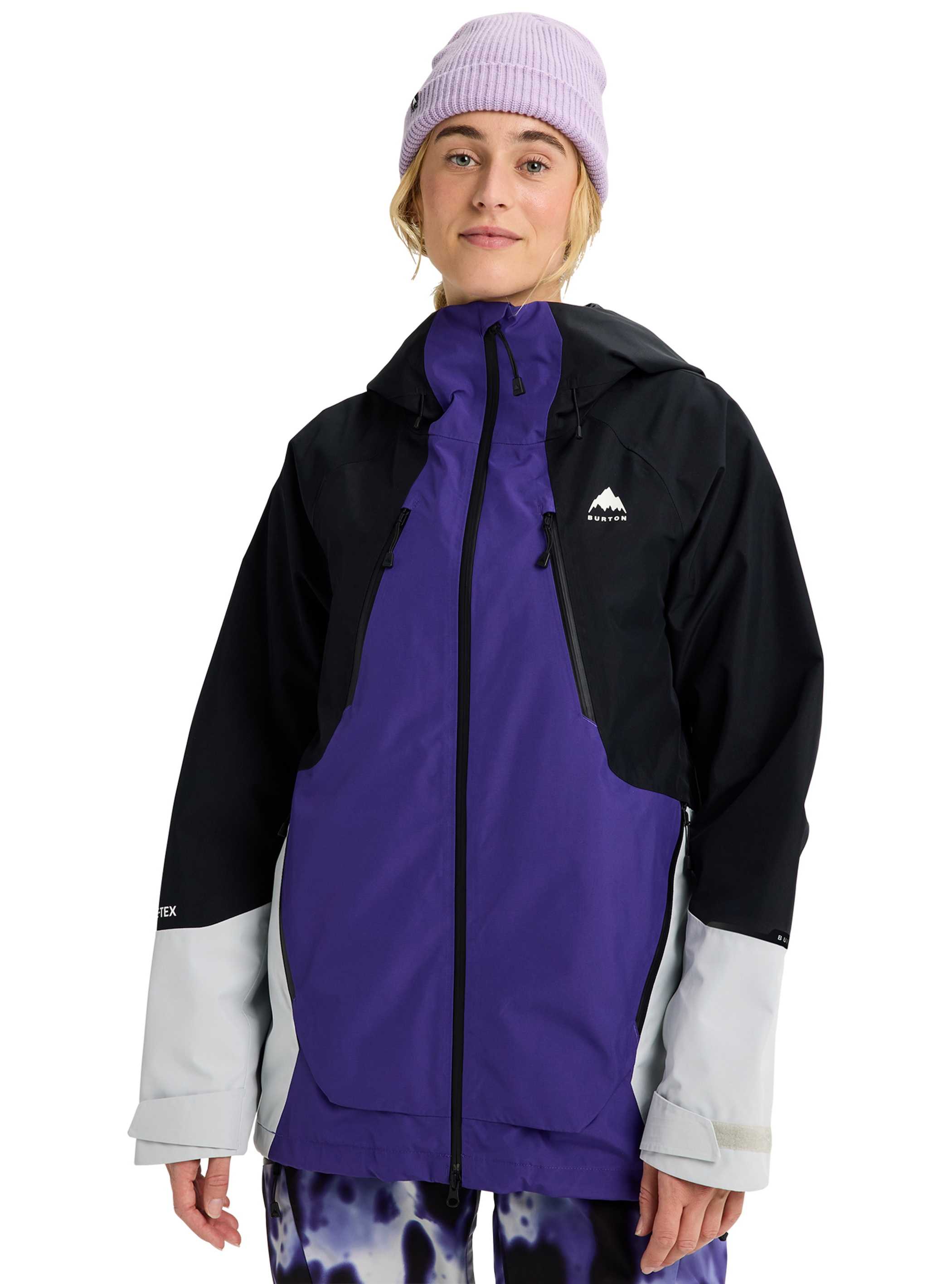 Product image of Women's Burton Reserve GORE-TEX 2L Jacket[Variant:Prism Violet / True Black / Gray Cloud]