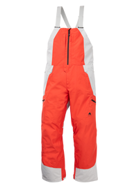 Product image of Men's Burton Reserve GORE-TEX 2L Bib Pants[Variant:Fiesta Red / Gray Cloud]