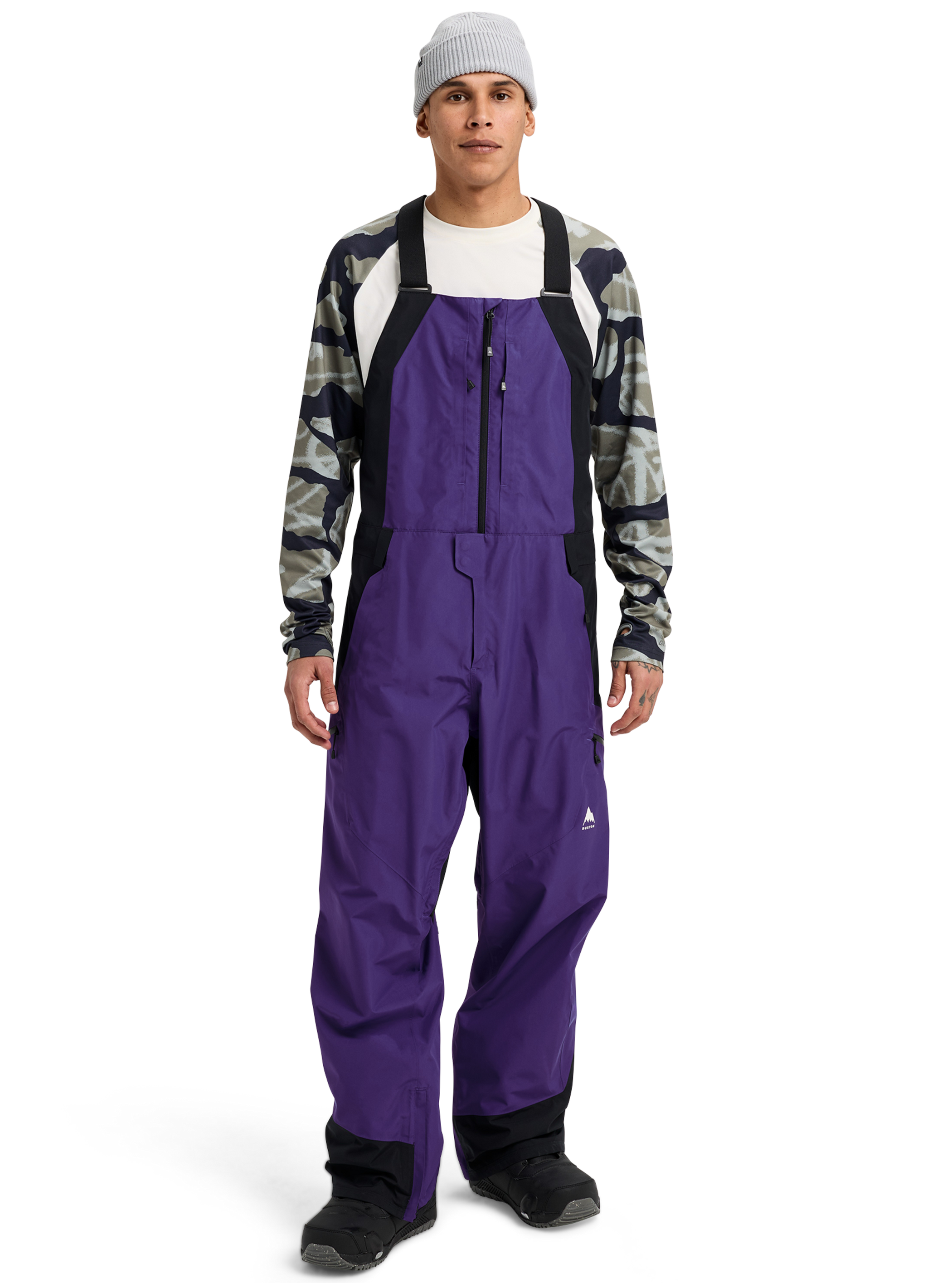 Product image of Men's Burton Reserve GORE-TEX 2L Bib Pants[Variant:Prism Violet / True Black]