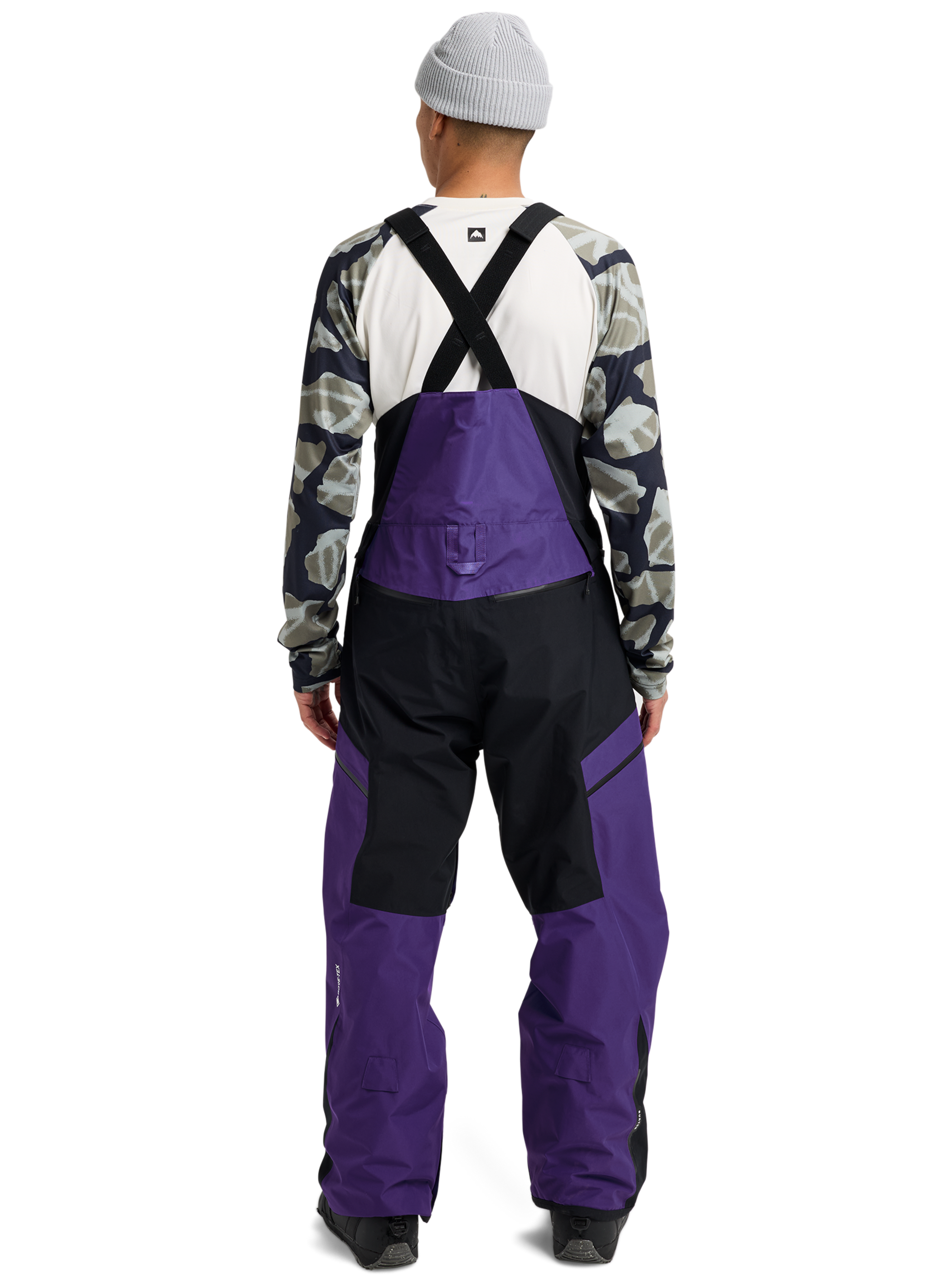 Product image of Men's Burton Reserve GORE-TEX 2L Bib Pants[Variant:Prism Violet / True Black]