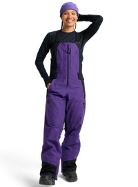 Product image of Women's Burton Reserve GORE-TEX 2L Bib Pants[Variant:Prism Violet / True Black]