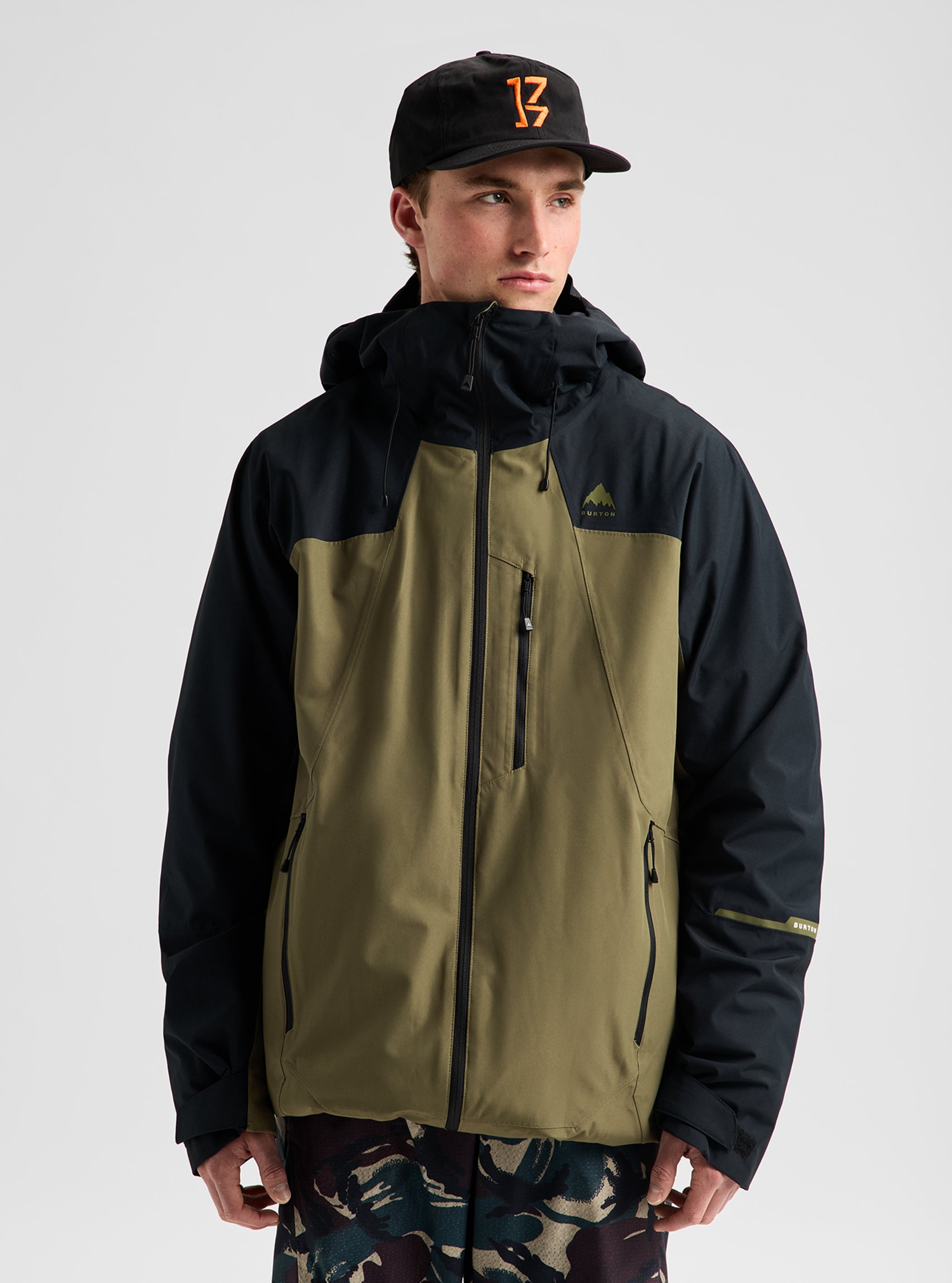 Product image of Men's Burton Reserve 2L Jacket[Variant:True Black / Dried Moss]