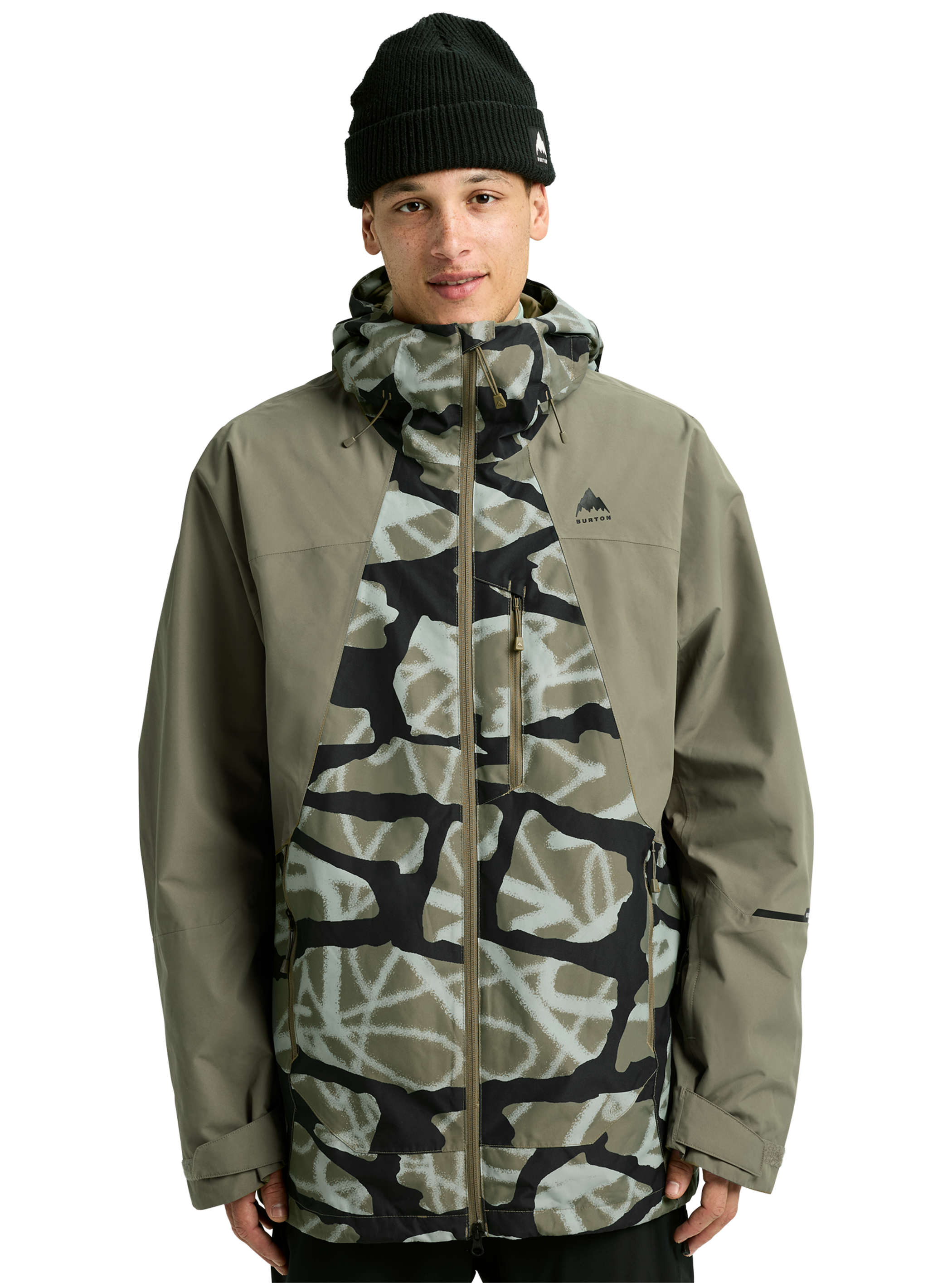 Product image of Men's Burton Reserve 2L Jacket[Variant:Graffiti Camo / Forest Moss]