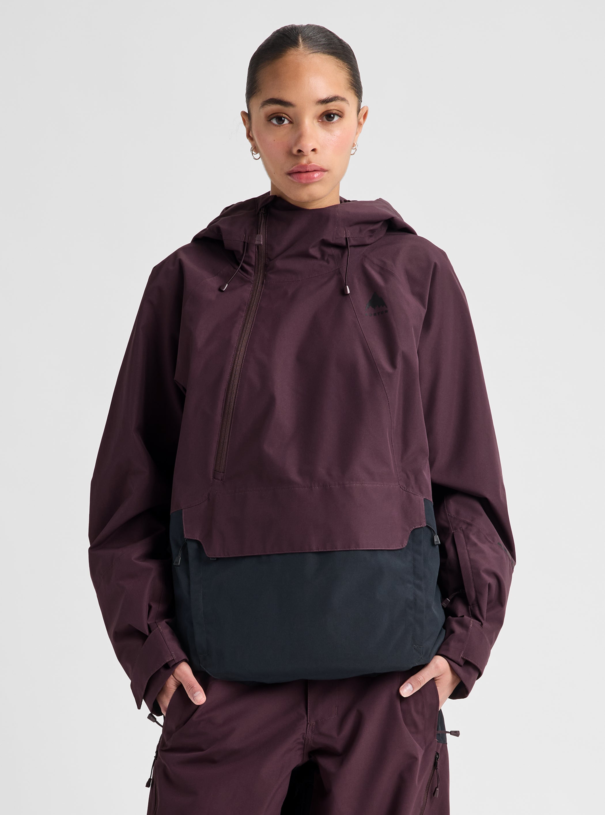 Product image of Women's Burton Reserve 2L Relaxed Anorak[Variant:Bear Hug Brown / True Black]