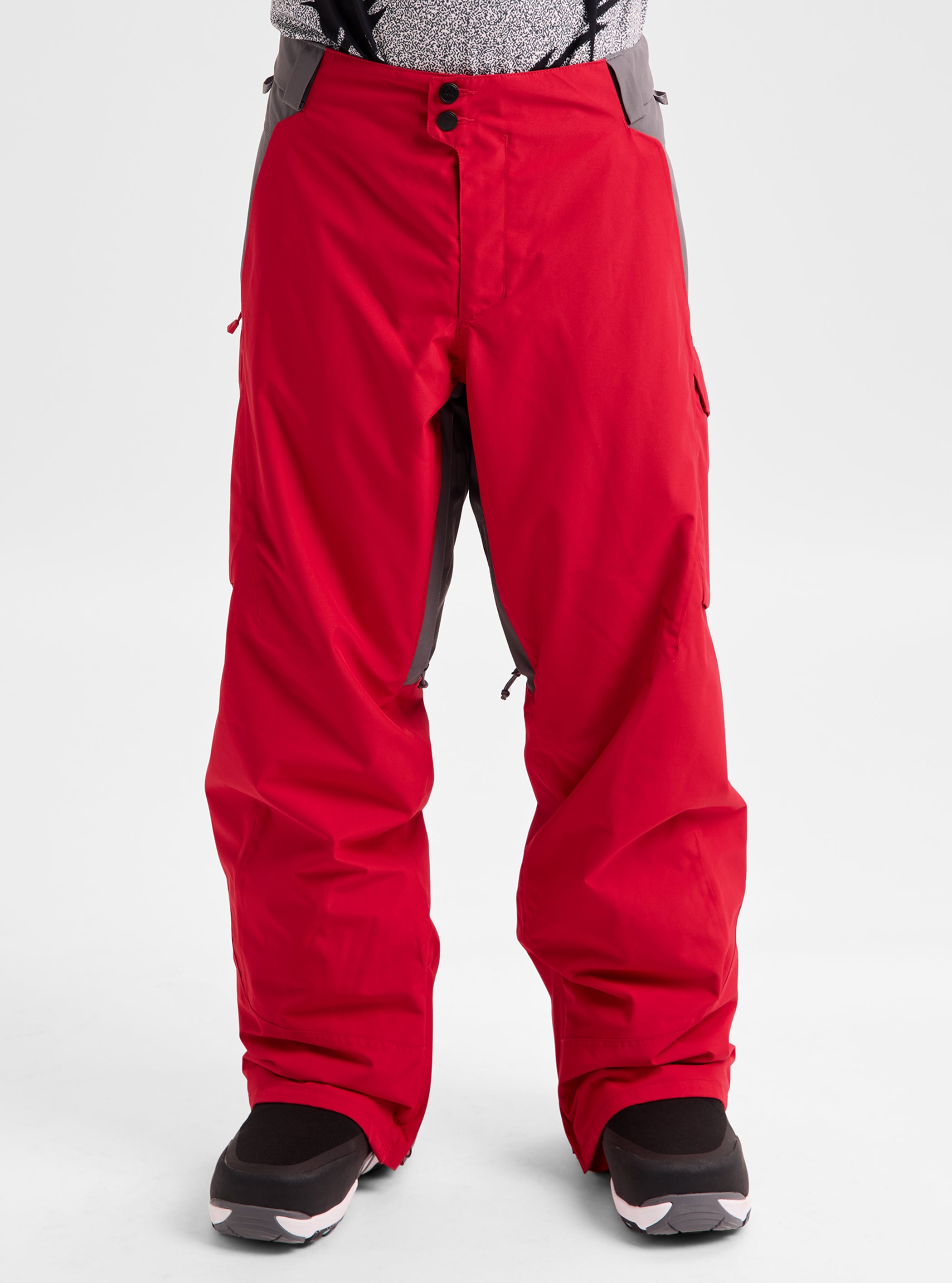 Product image of Men's Burton Reserve 2L Insulated Pants[Variant:Geranium Red / Gotham Gray]