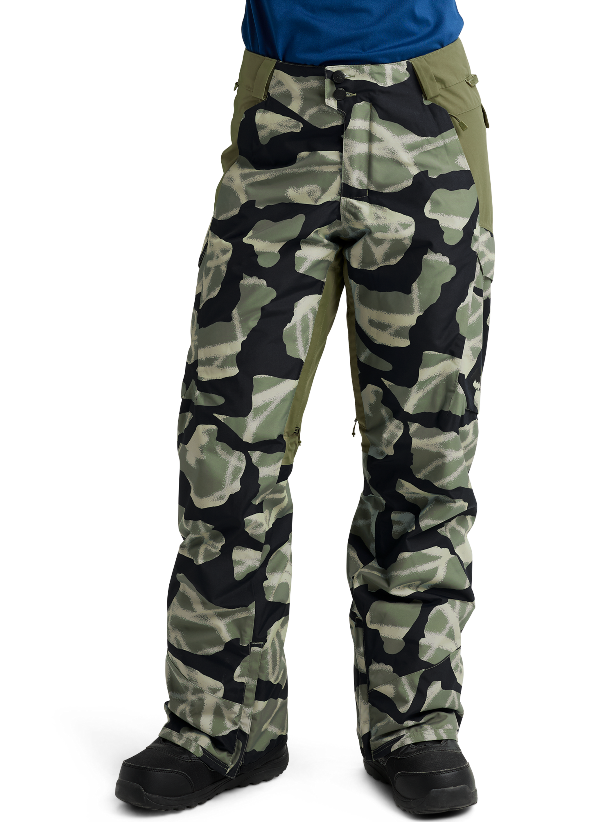 Product image of Women's Burton Reserve 2L Insulated Pants[Variant:Graffiti Camo / Forest Moss]