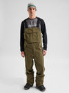 Product image of Men's Burton Reserve 2L Stretch Bib Pants[Variant:Dried Moss]