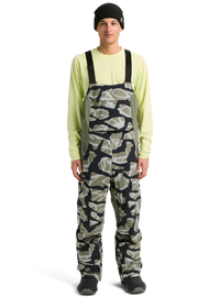 Product image of Men's Burton Reserve 2L Bib Pants[Variant:Graffiti Camo / Forest Moss]