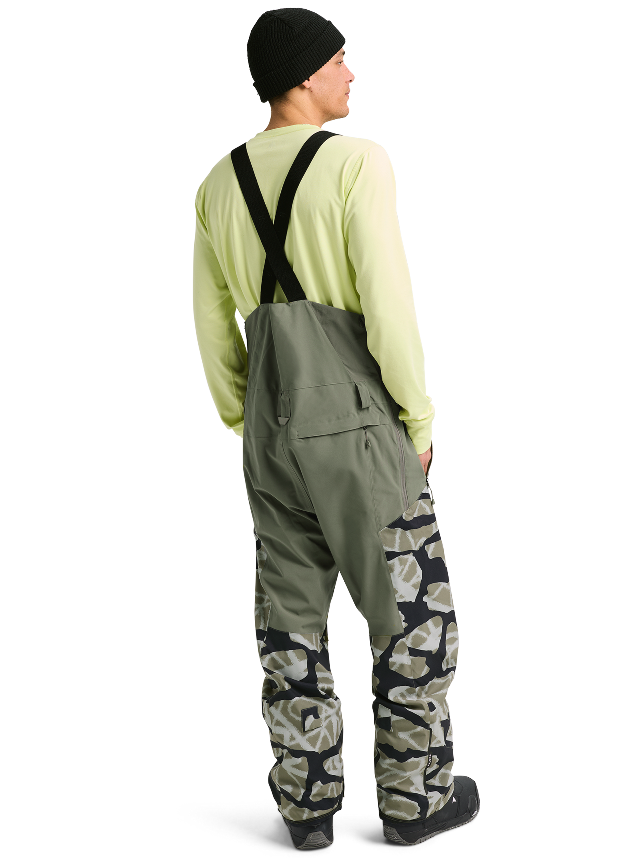Product image of Men's Burton Reserve 2L Bib Pants[Variant:Graffiti Camo / Forest Moss]