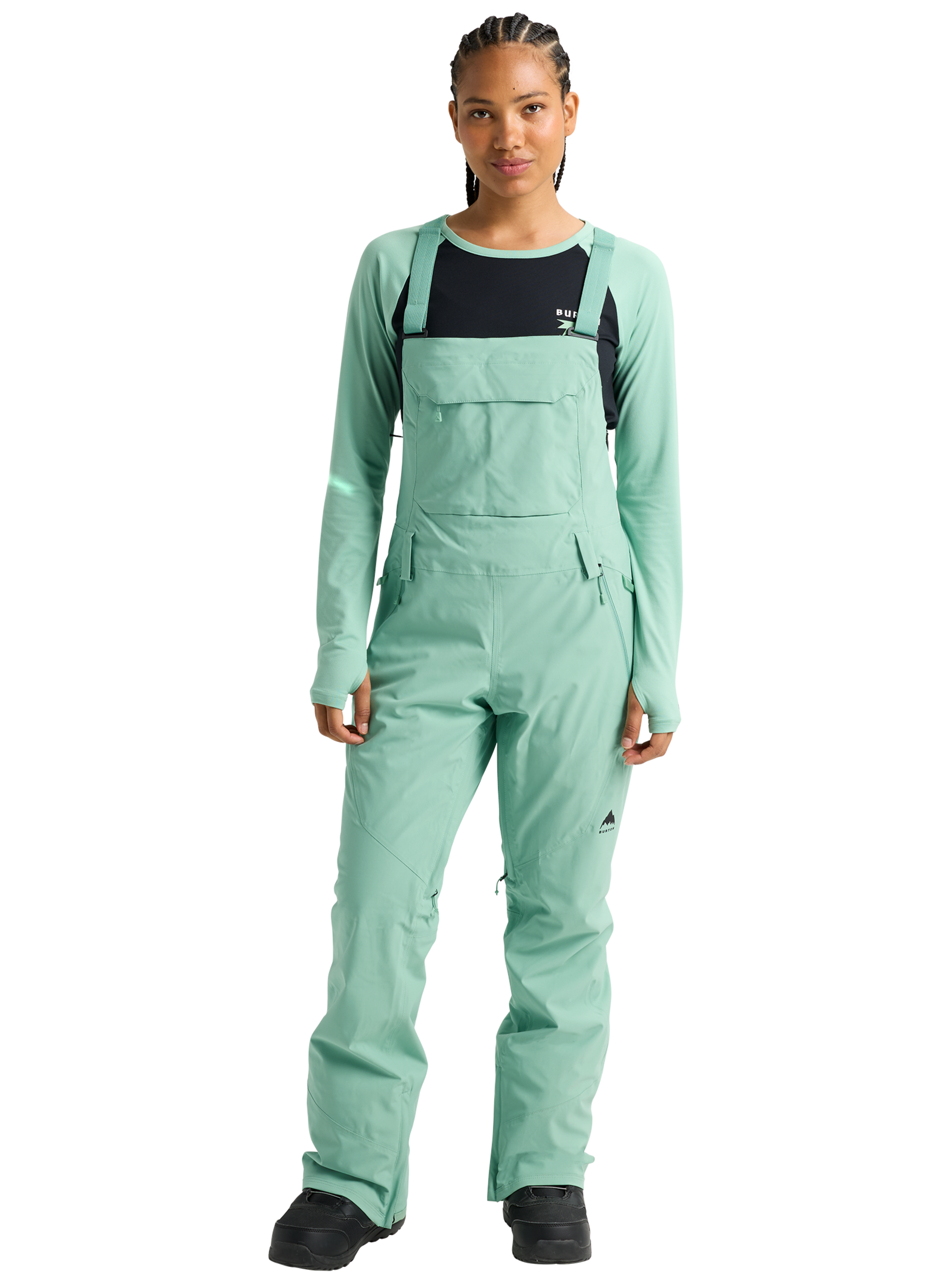 Product image of Women's Burton Reserve 2L Stretch Bib Pants[Variant:Soft Sage]
